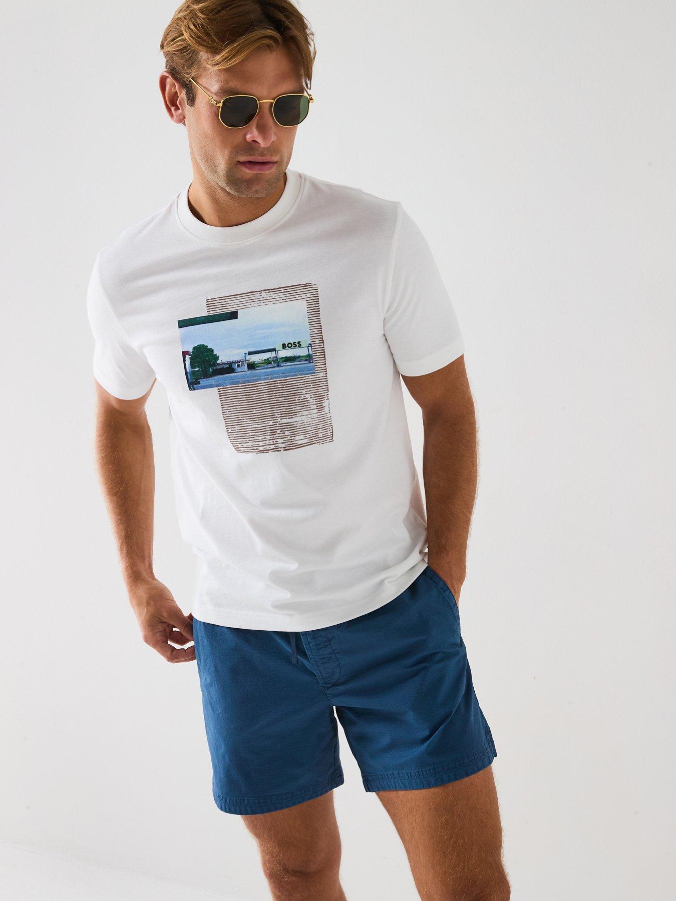 Image 1 of 6 of BOSS Te Ontheway T-Shirt- White