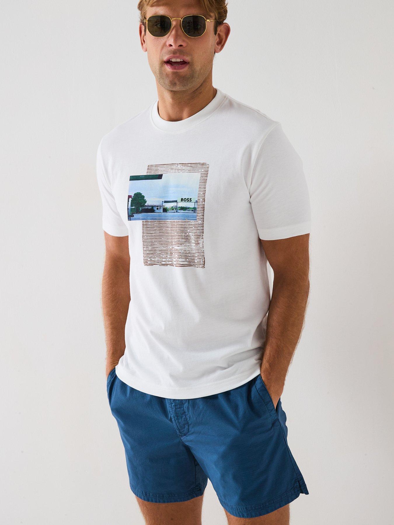 Image 5 of 6 of BOSS Te Ontheway T-Shirt- White