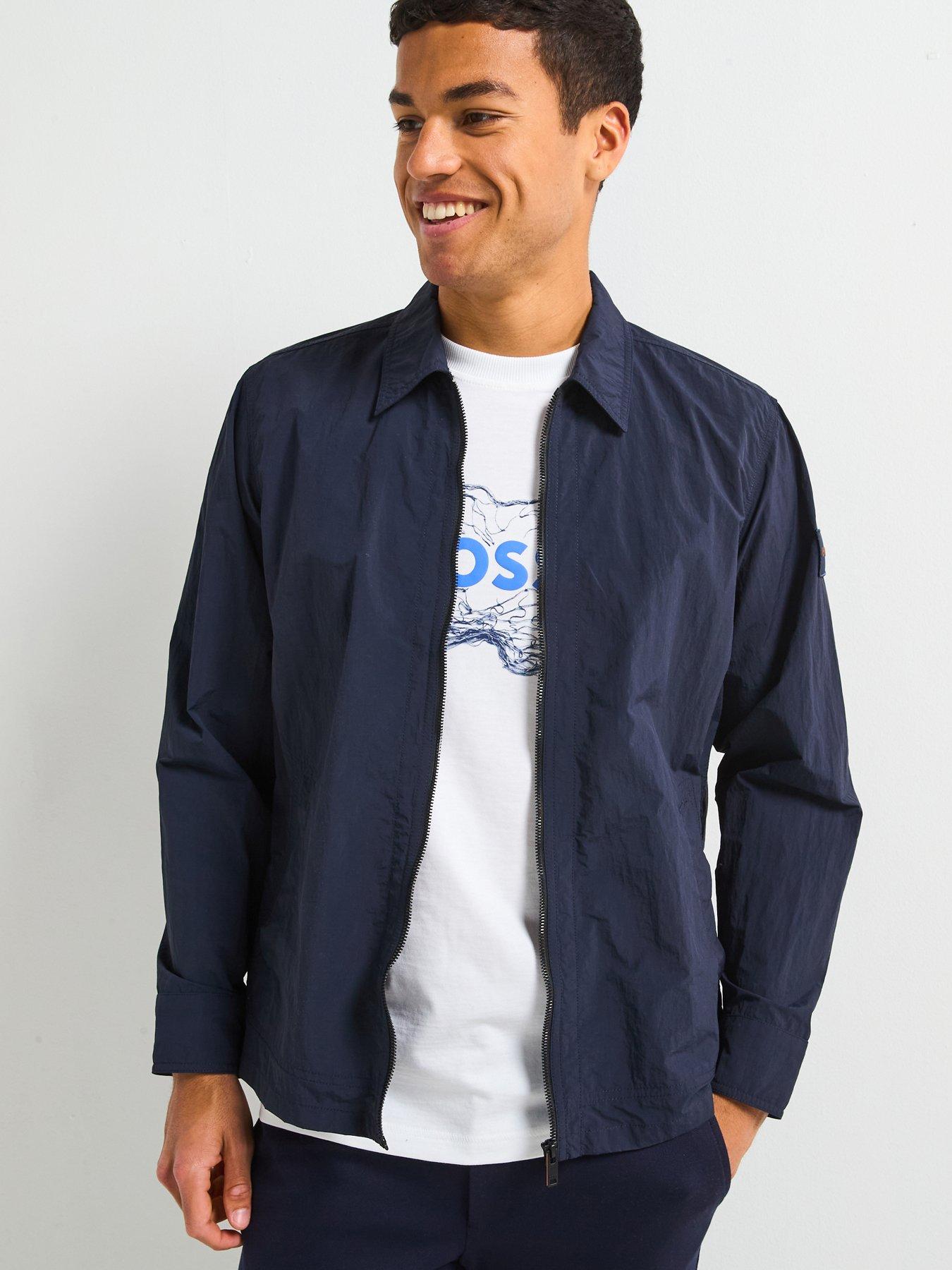 Image 1 of 5 of BOSS Leejay 1M Technical Over Shirt - Dark Blue