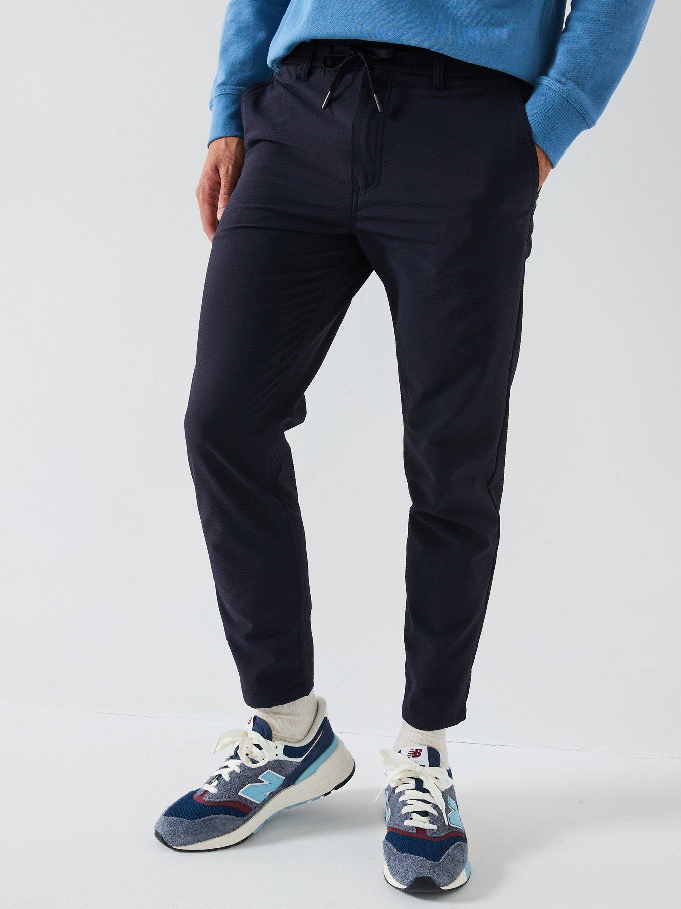 Image 1 of 5 of BOSS Technical Tapered Fit Trousers - Dark Blue