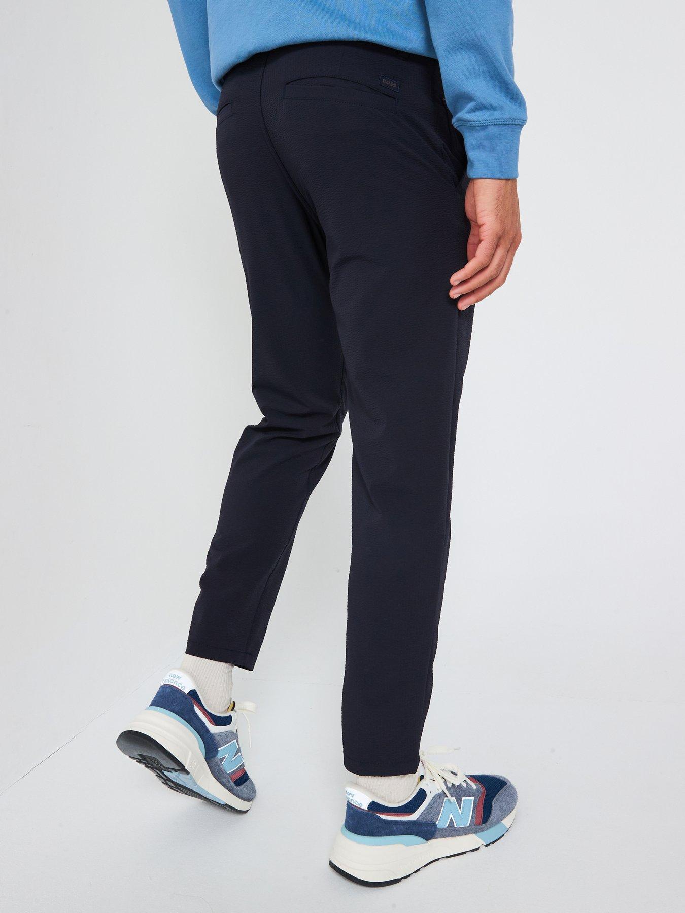 Image 2 of 5 of BOSS Technical Tapered Fit Trousers - Dark Blue