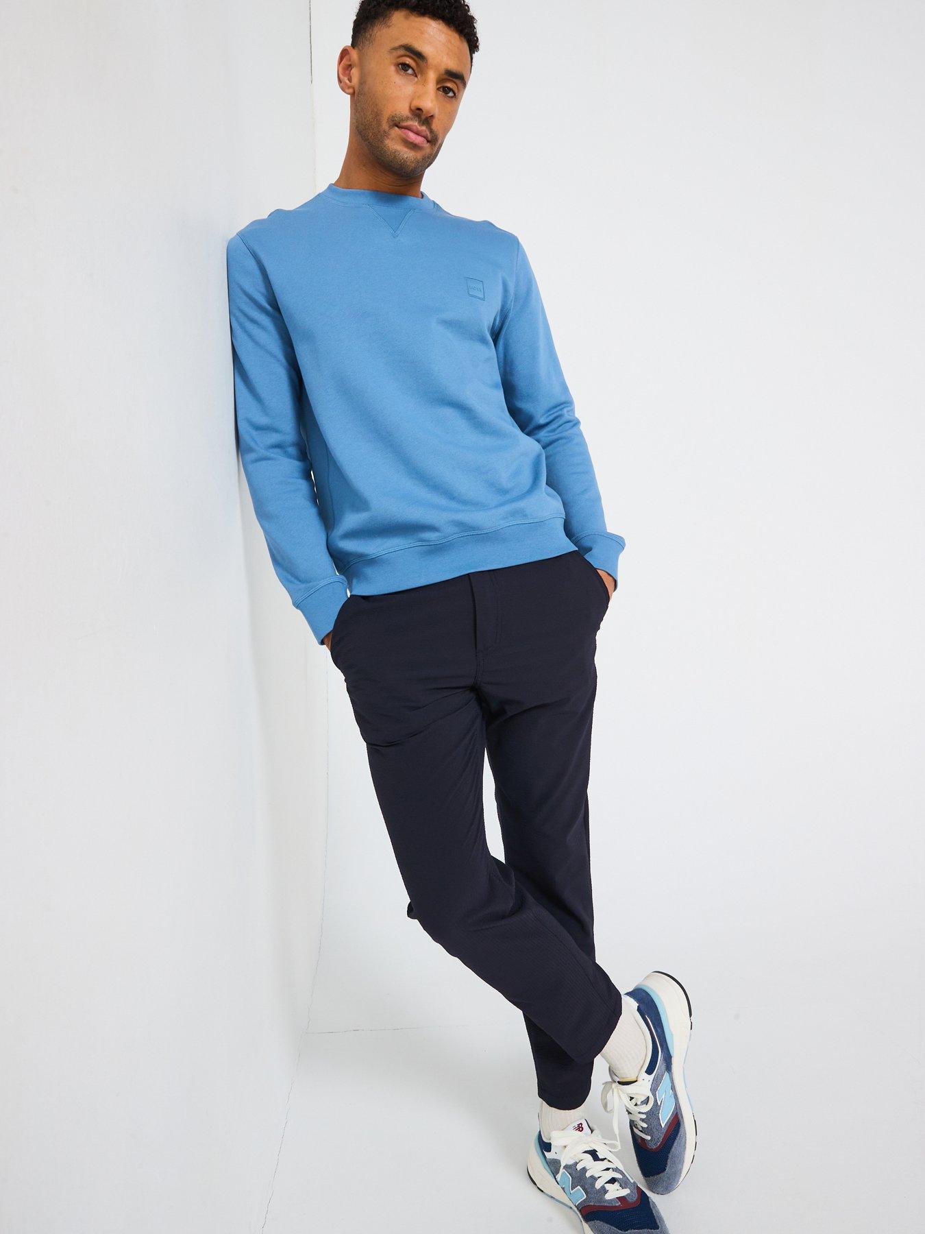 Image 3 of 5 of BOSS Technical Tapered Fit Trousers - Dark Blue