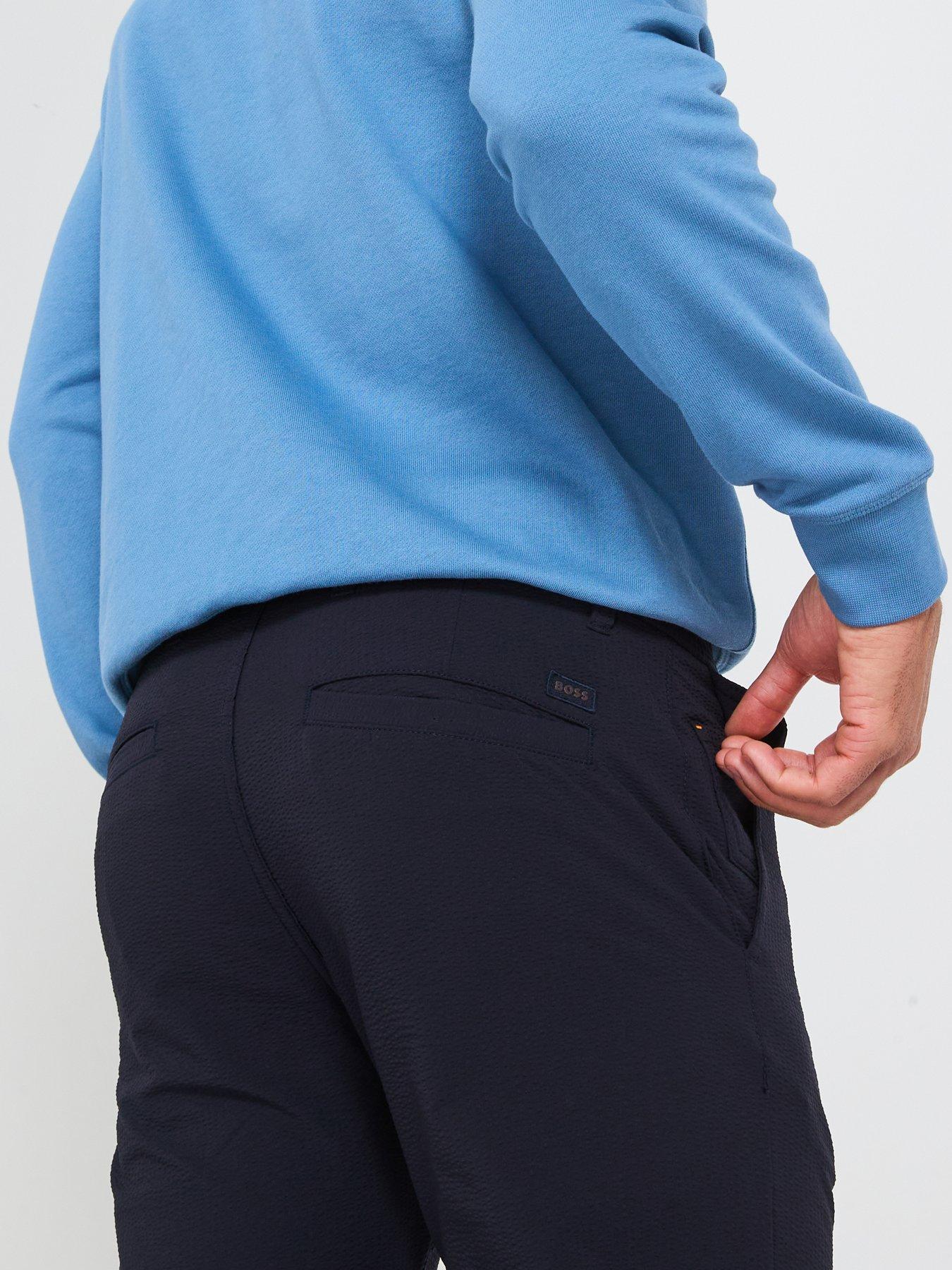 Image 5 of 5 of BOSS Technical Tapered Fit Trousers - Dark Blue