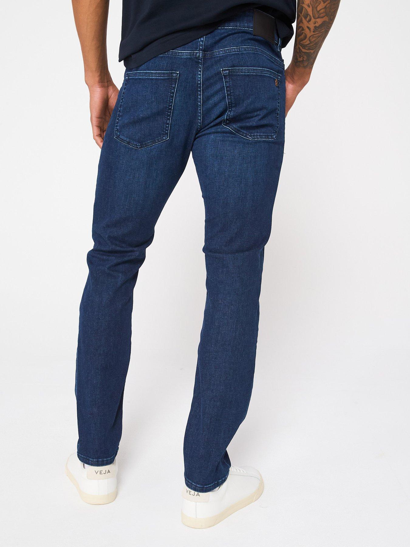 Image 2 of 5 of BOSS Delaware Bo Slim Fit Jeans - Navy