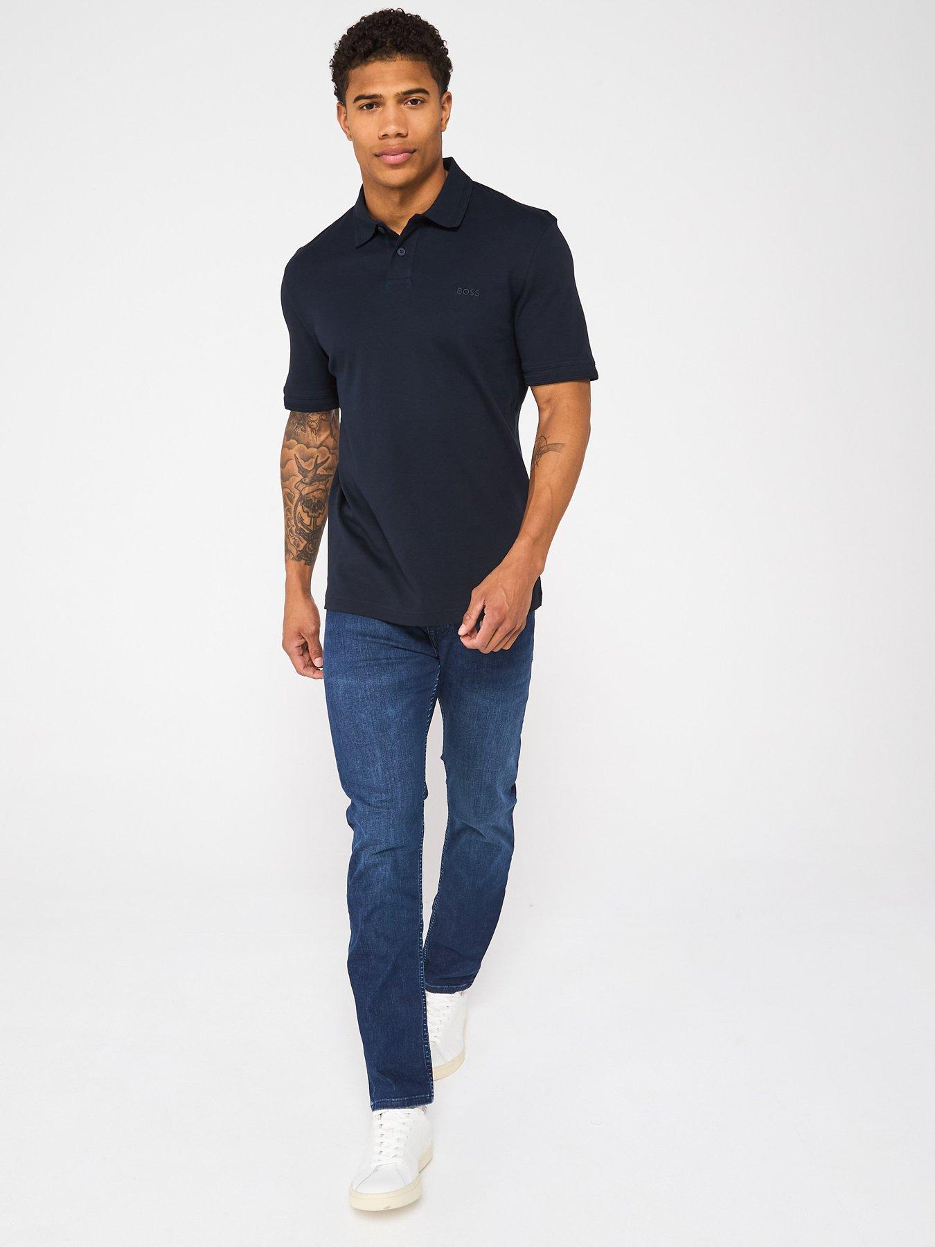 Image 3 of 5 of BOSS Delaware Bo Slim Fit Jeans - Navy