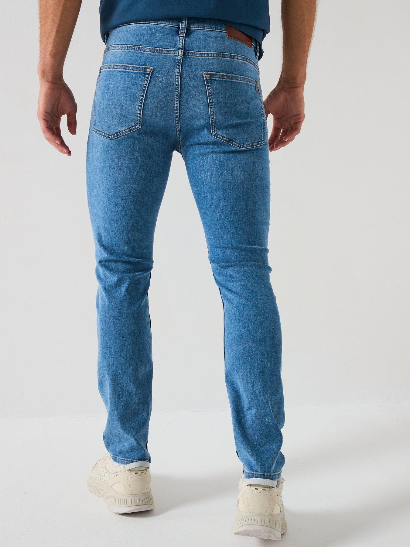 Image 2 of 6 of BOSS Delaware Bo Slim Fit Jeans - Bright Blue