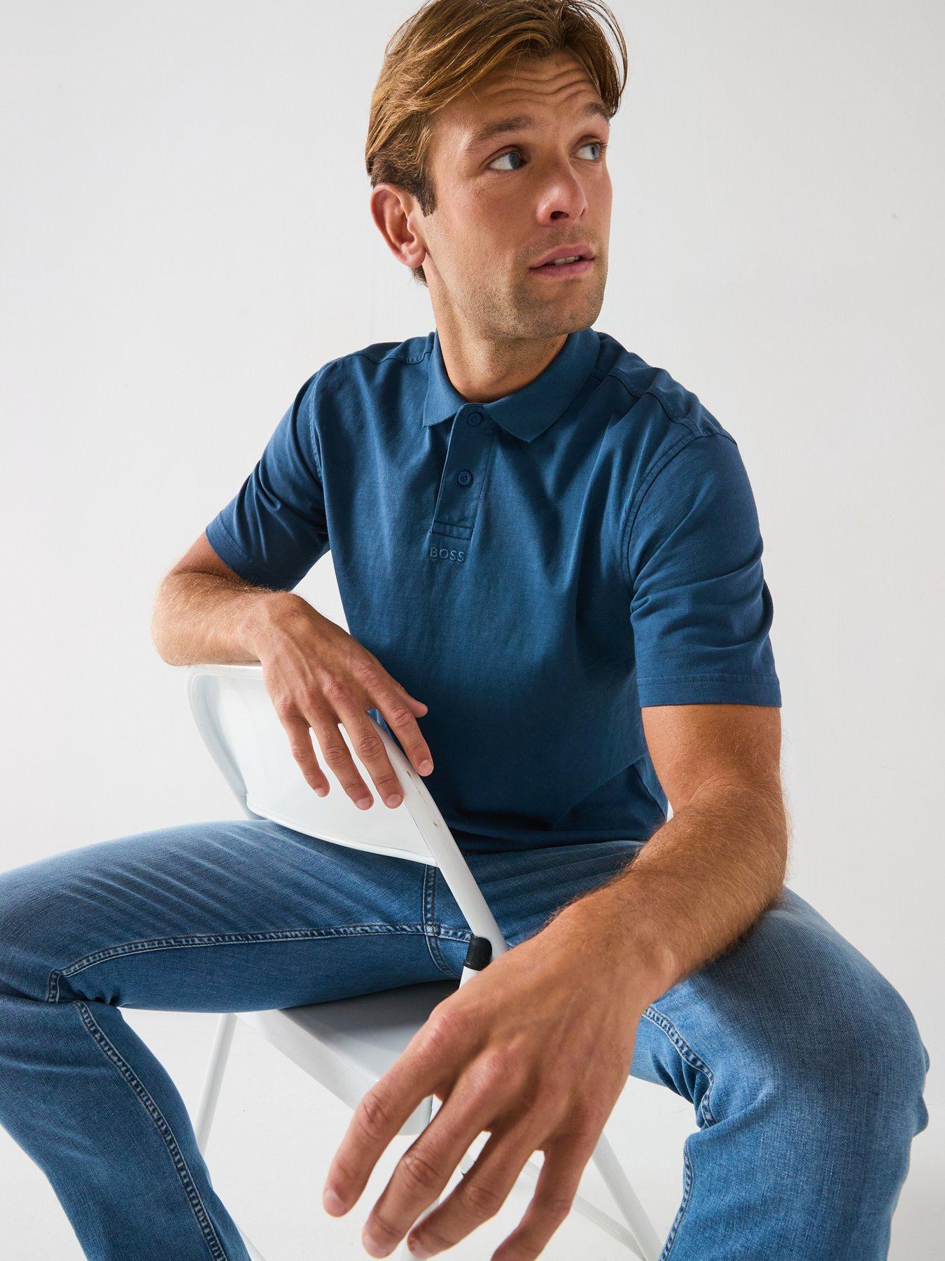 Image 6 of 6 of BOSS Delaware Bo Slim Fit Jeans - Bright Blue