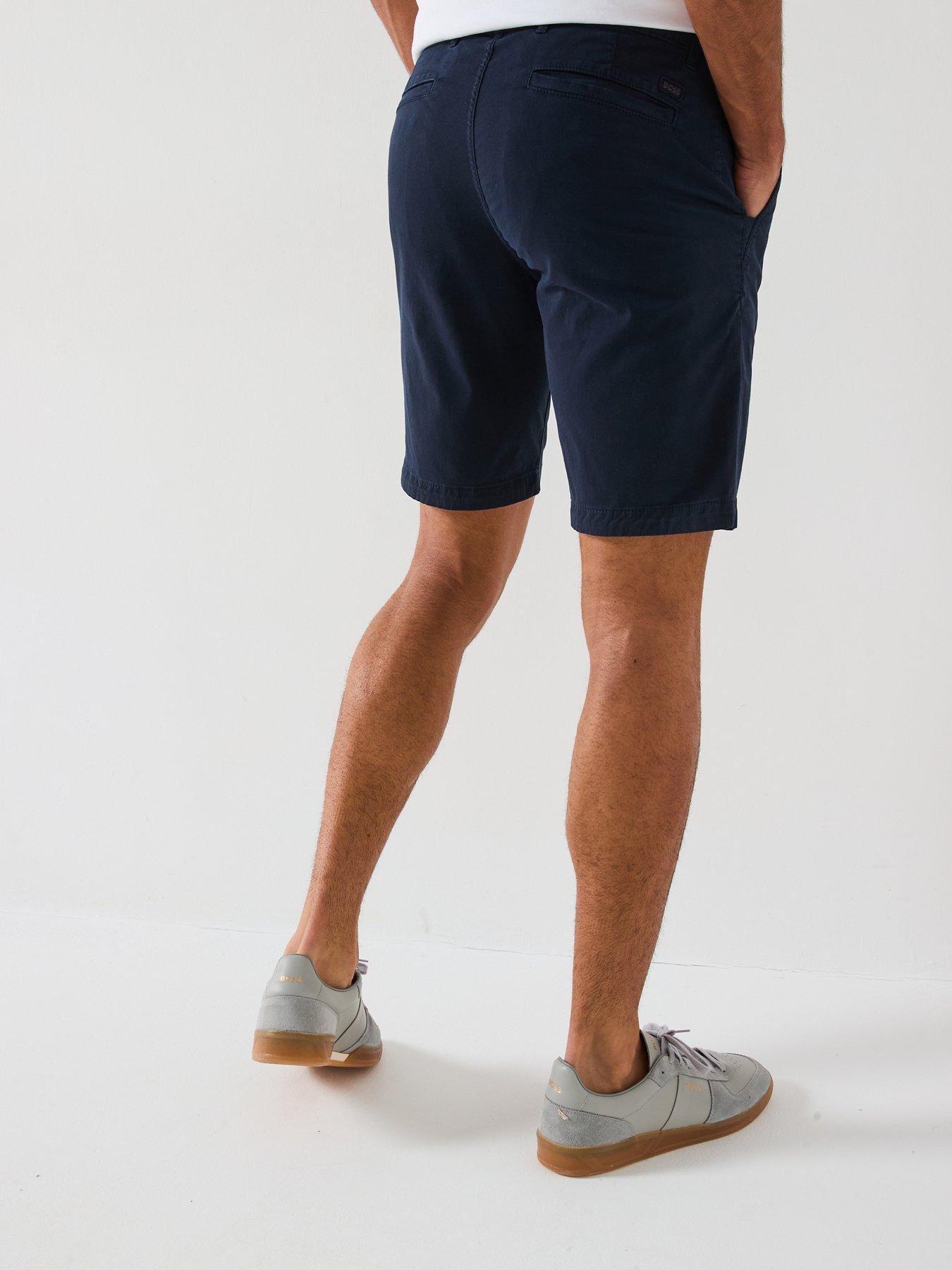 Image 2 of 6 of BOSS Chino Slim Fit Shorts - Dark Blue