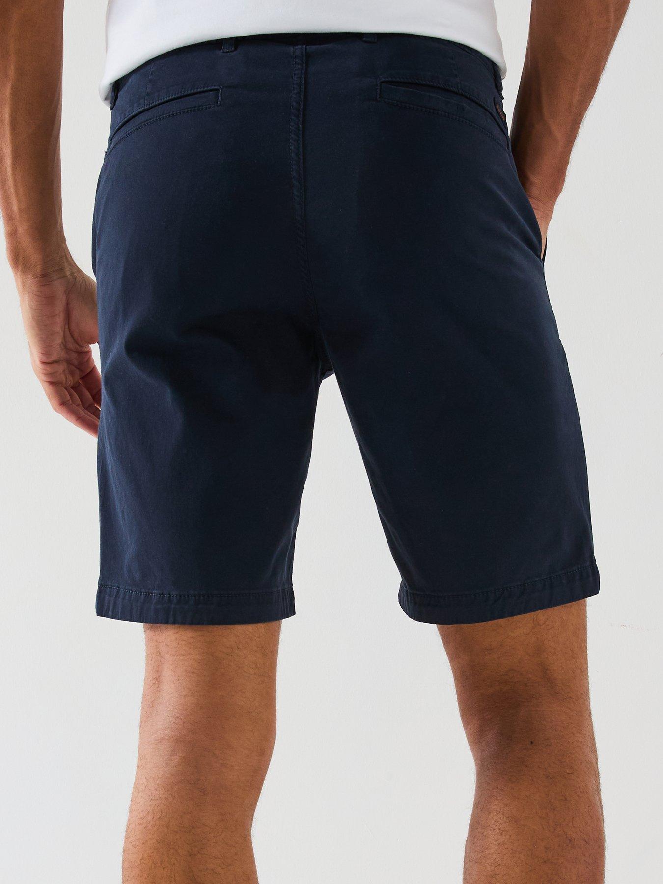 Image 4 of 6 of BOSS Chino Slim Fit Shorts - Dark Blue