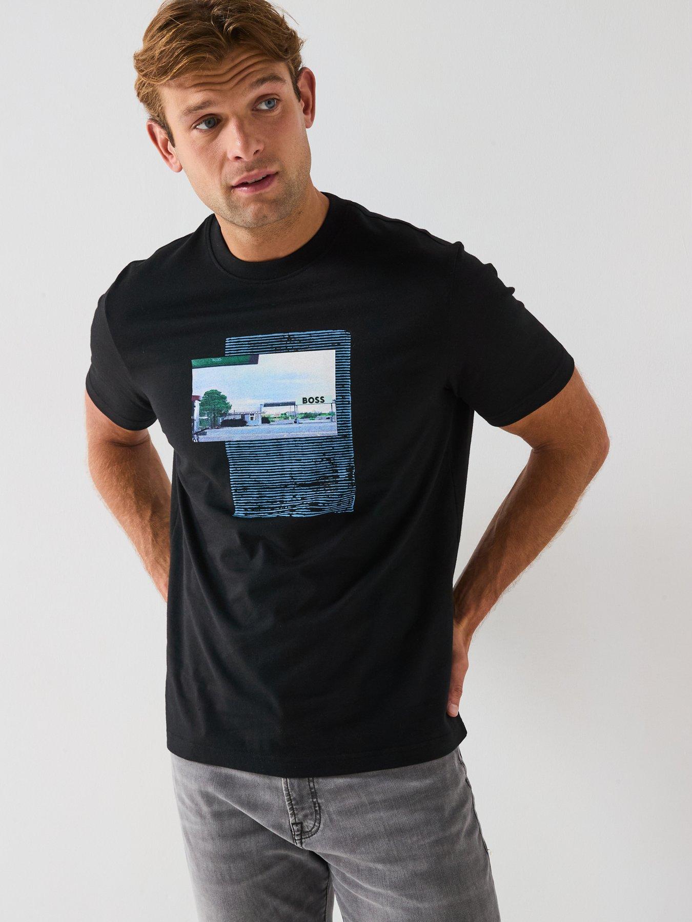 Image 1 of 5 of BOSS Te Ontheway T-Shirt - Black