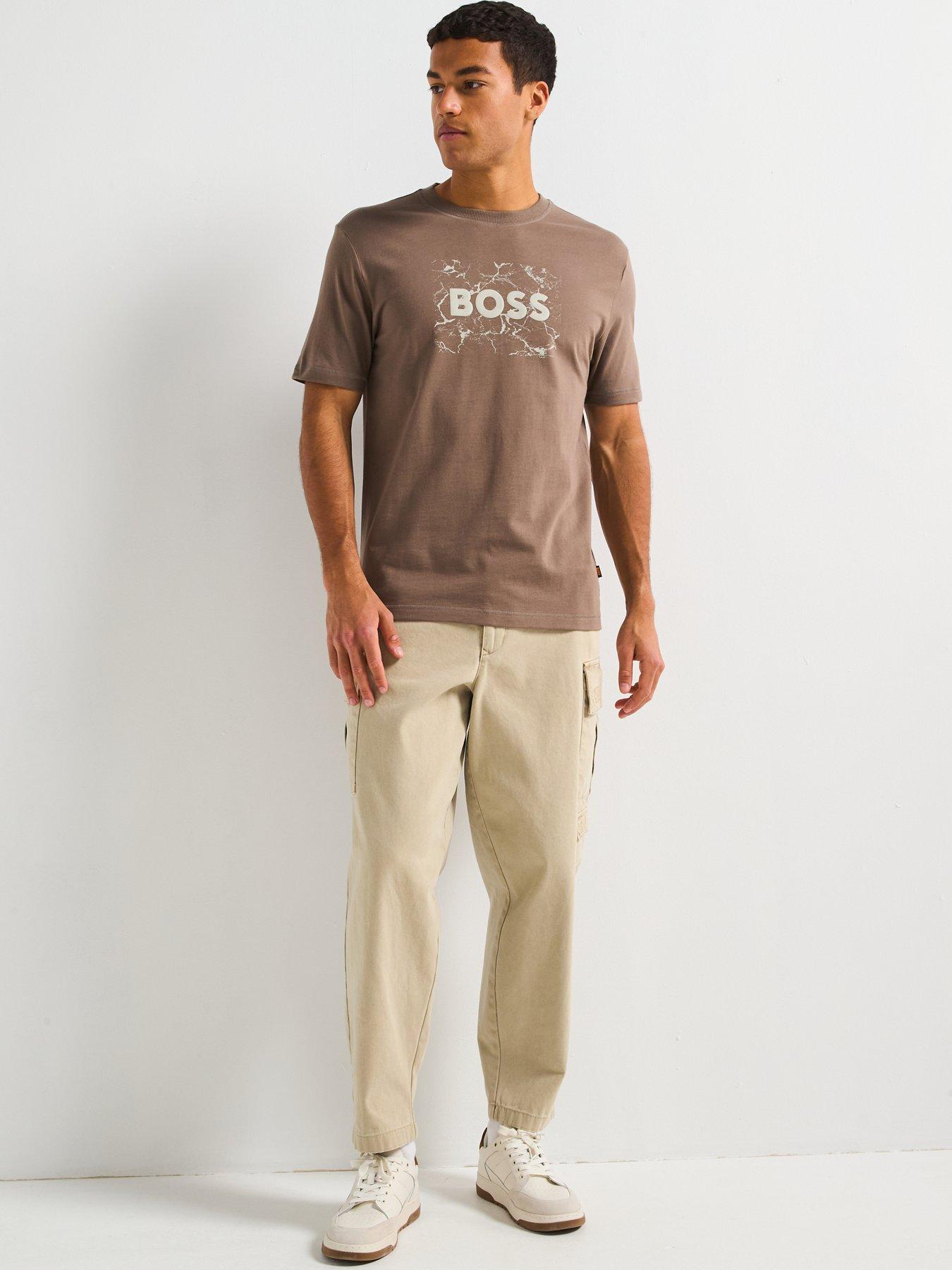 Image 3 of 6 of BOSS Te Logospace T-Shirt - Open Beige