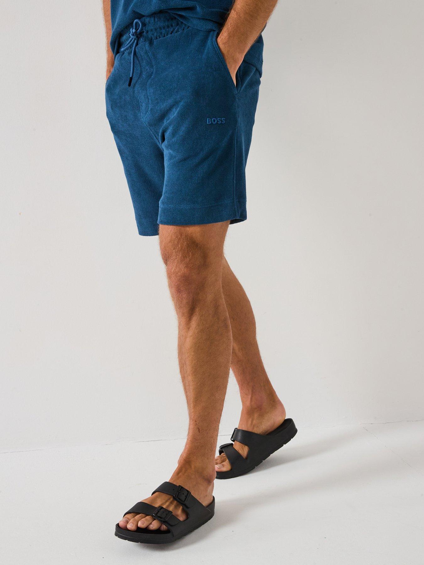 undefined Boss Se Doubletowel Jersey Shorts (set)-dark Blue