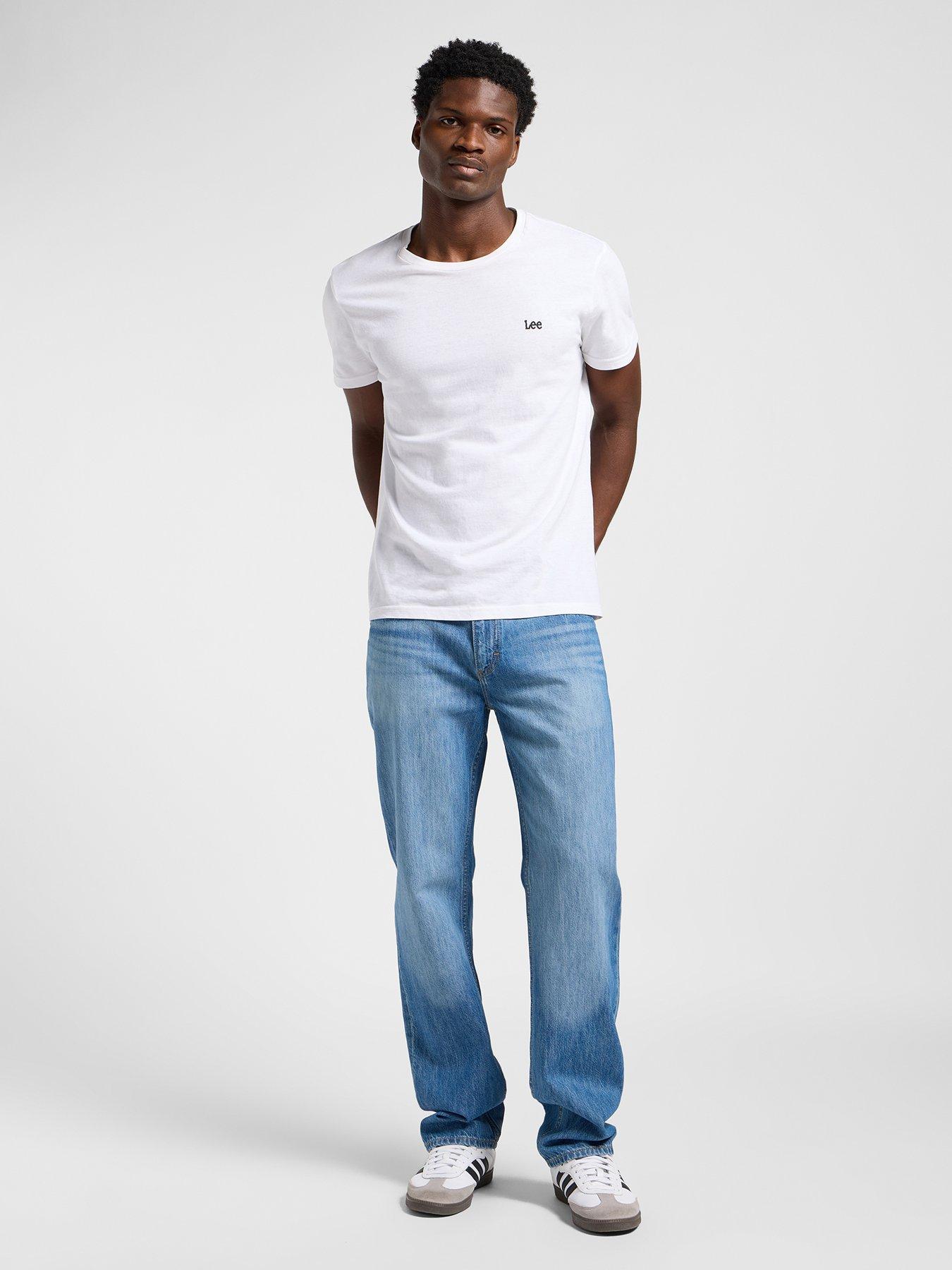 Image 1 of 6 of Lee Lee West Regular Straight Jeans -blue