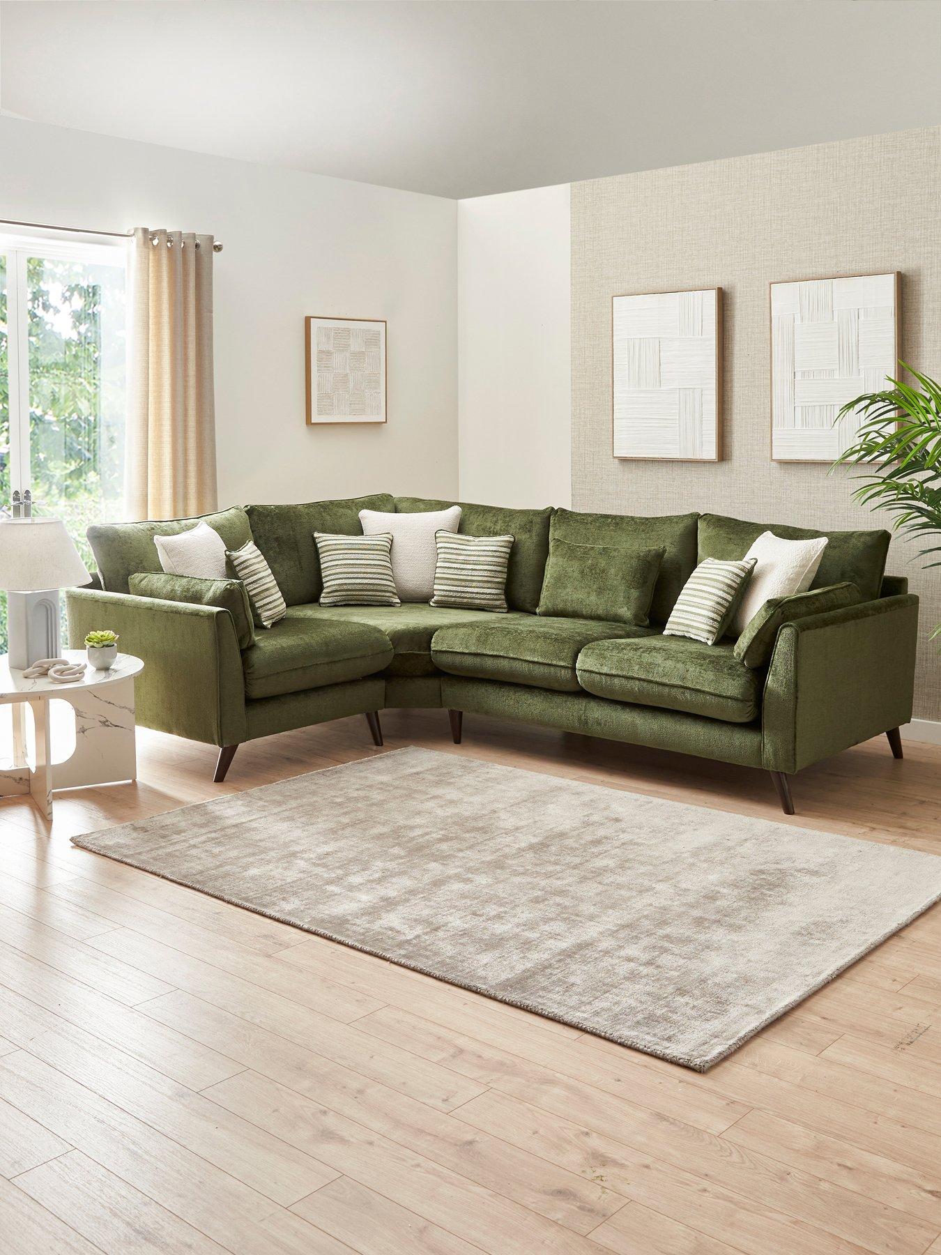 Image 1 of 7 of Very Home Sanremo Left Hand Double Arm Corner Group Sofa&nbsp;- Made to order in the UK