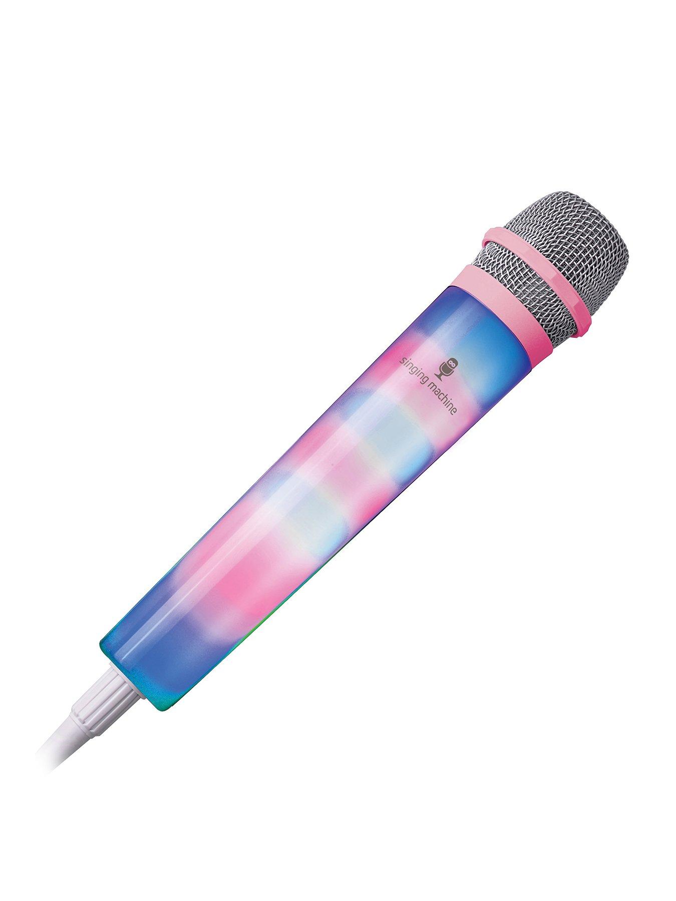 Image 1 of 4 of Singing Machine Light Up Karaoke Microphone with 3M Cable