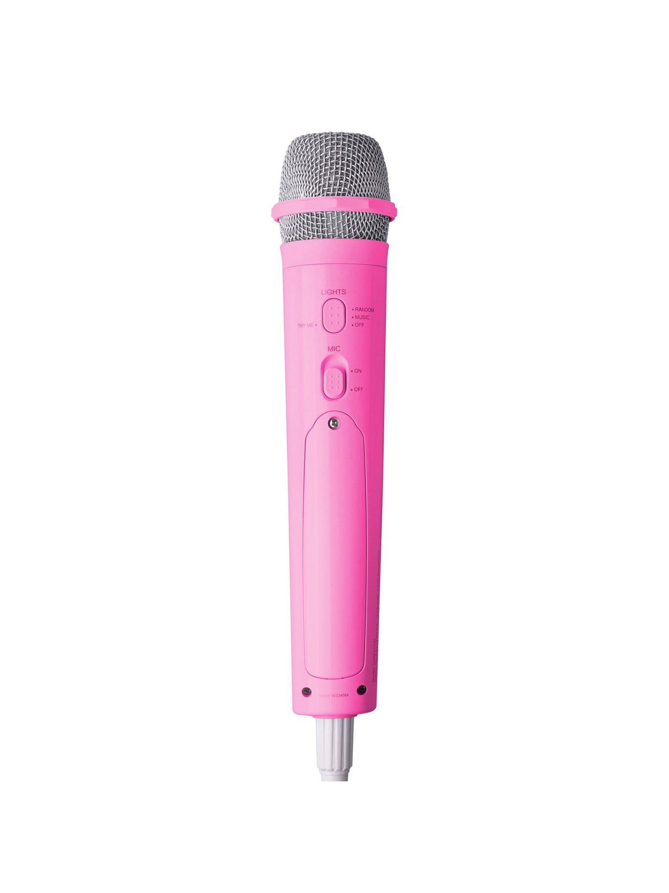 Image 2 of 4 of Singing Machine Light Up Karaoke Microphone with 3M Cable