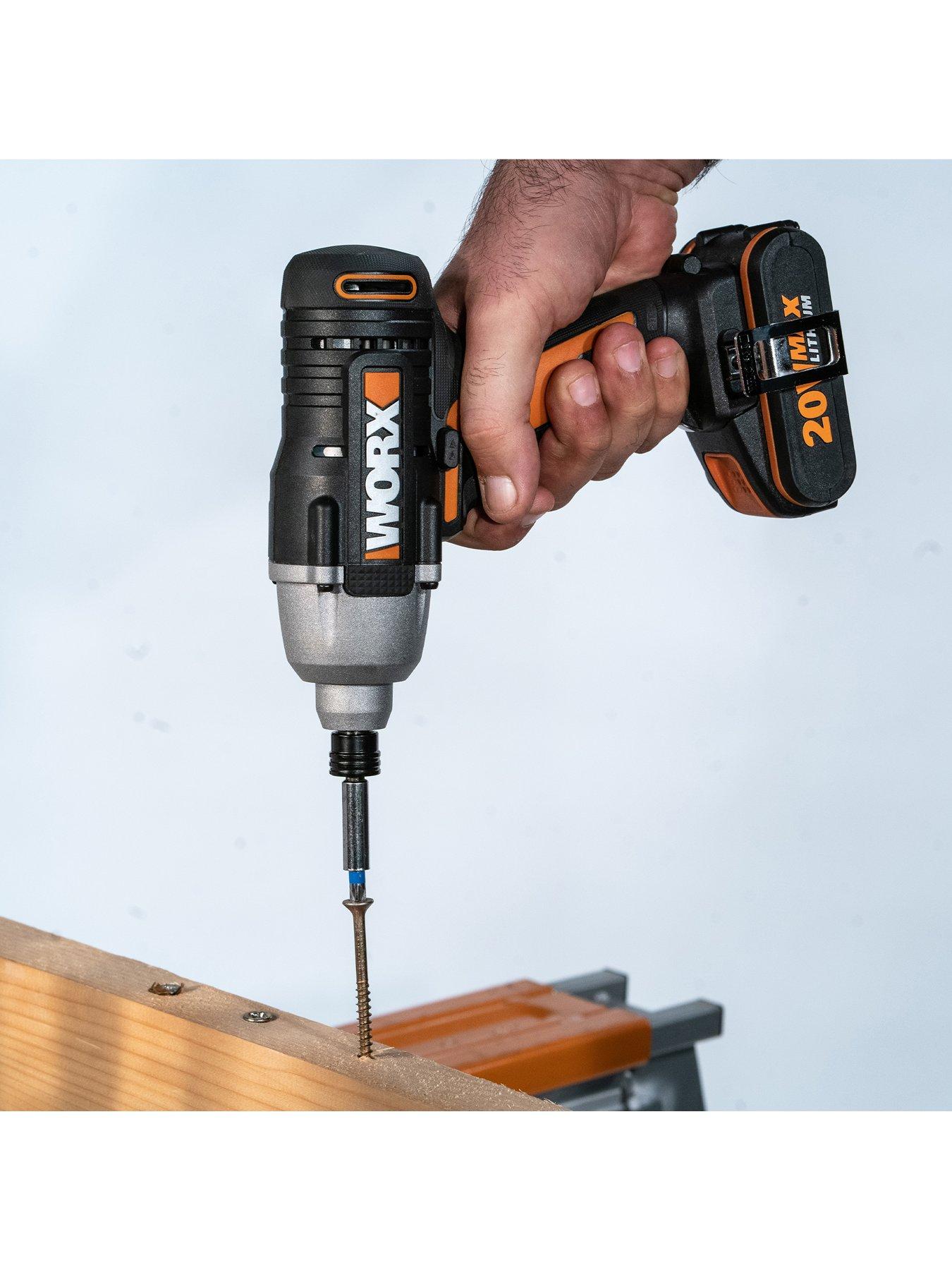 Image 4 of 7 of Worx 20V Cordless Impact Driver with x1 2.0Ah Battery &amp; Charger