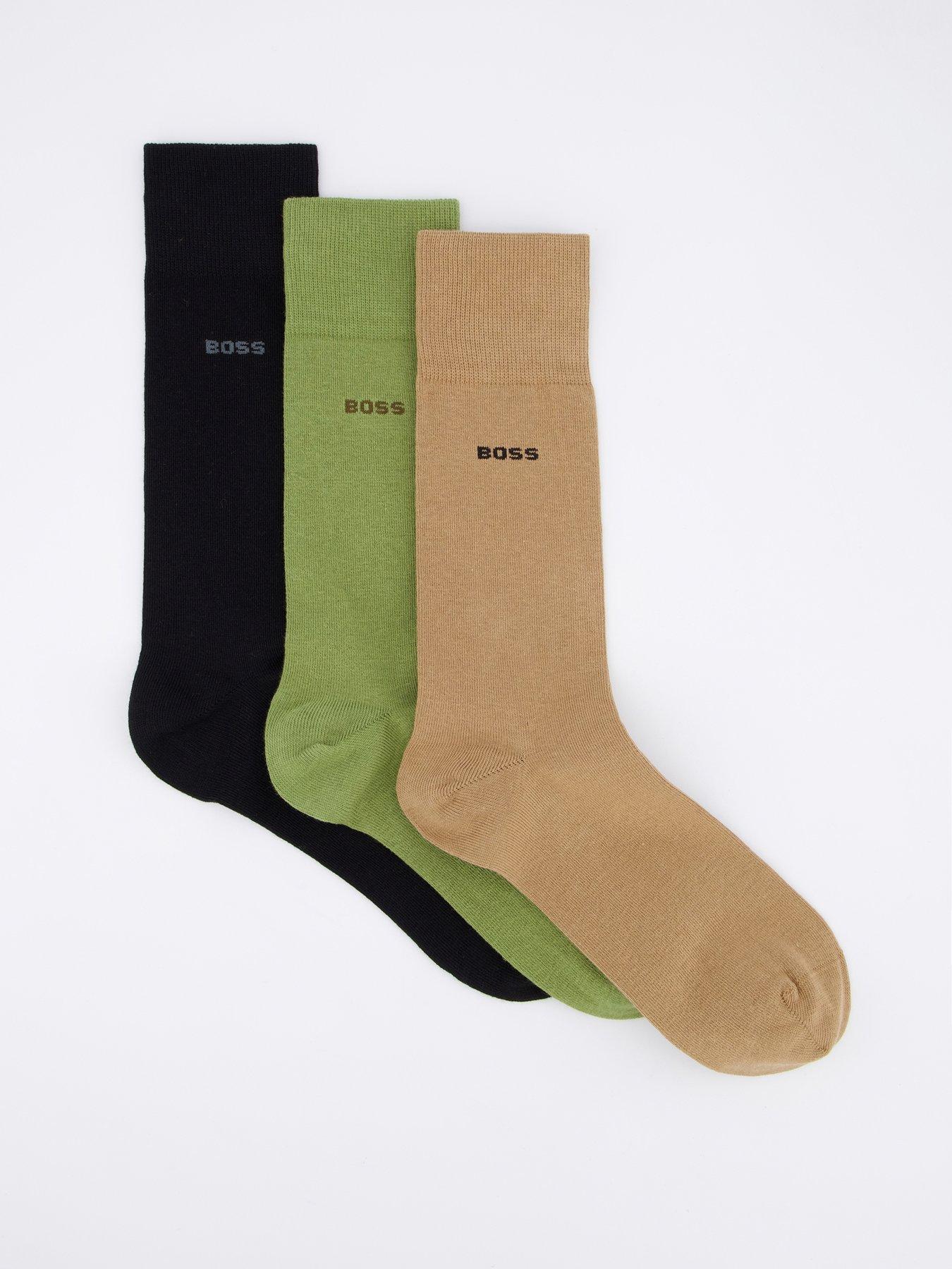 Image 1 of 3 of BOSS 3 Pack Crew Socks - Multi