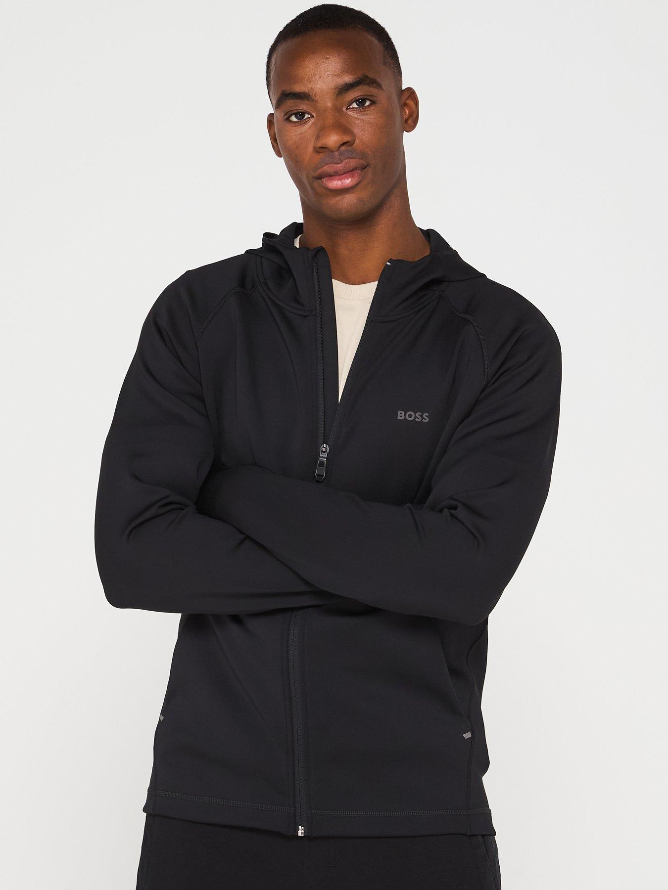 Image 5 of 6 of BOSS Sicon Active Zip Up Sweatshirt - Black