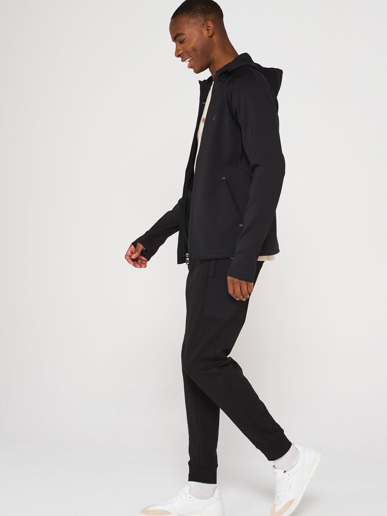 Image 6 of 6 of BOSS Sicon Active Zip Up Sweatshirt - Black