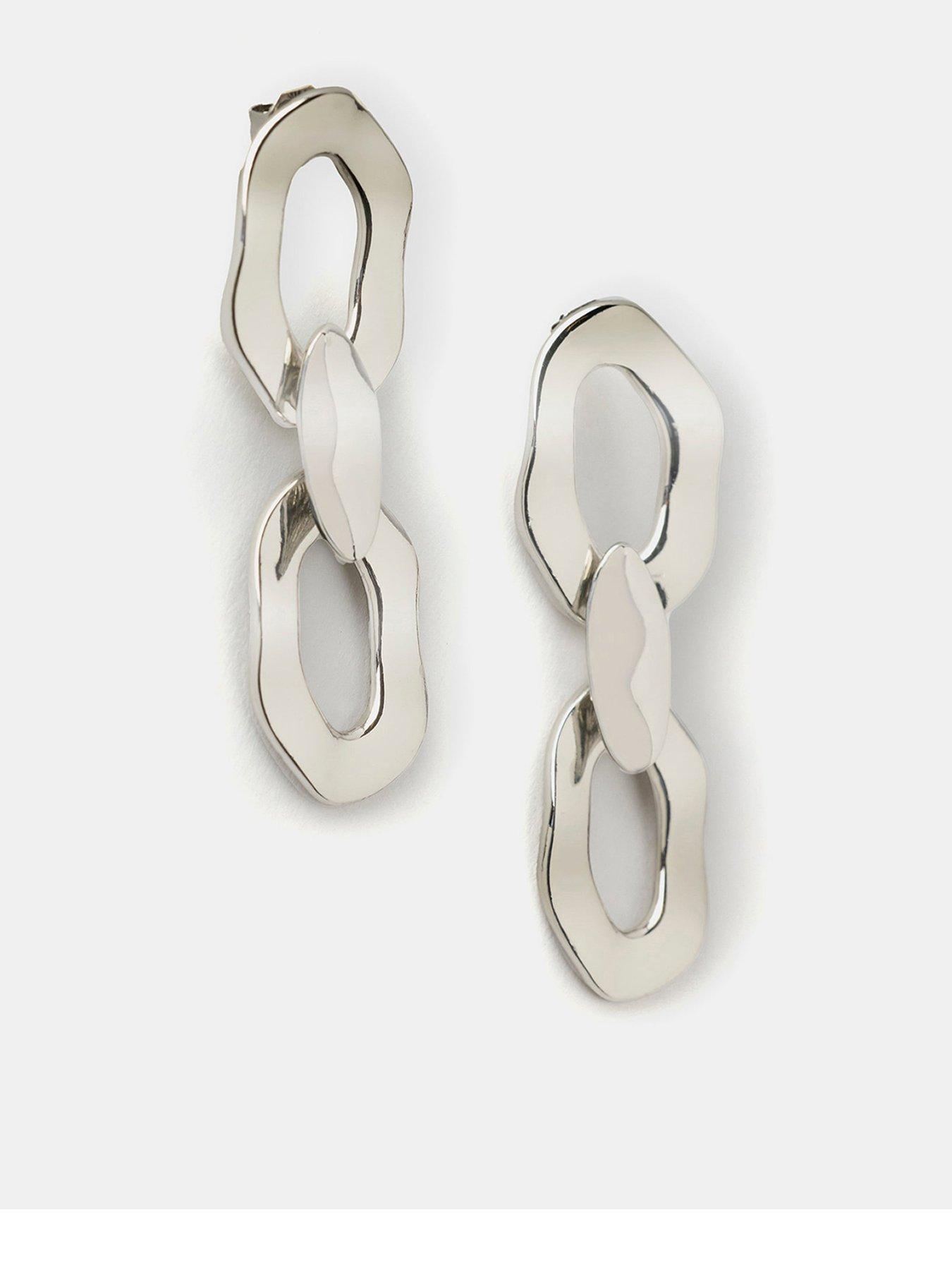 mint-velvet-silver-tone-chain-earrings