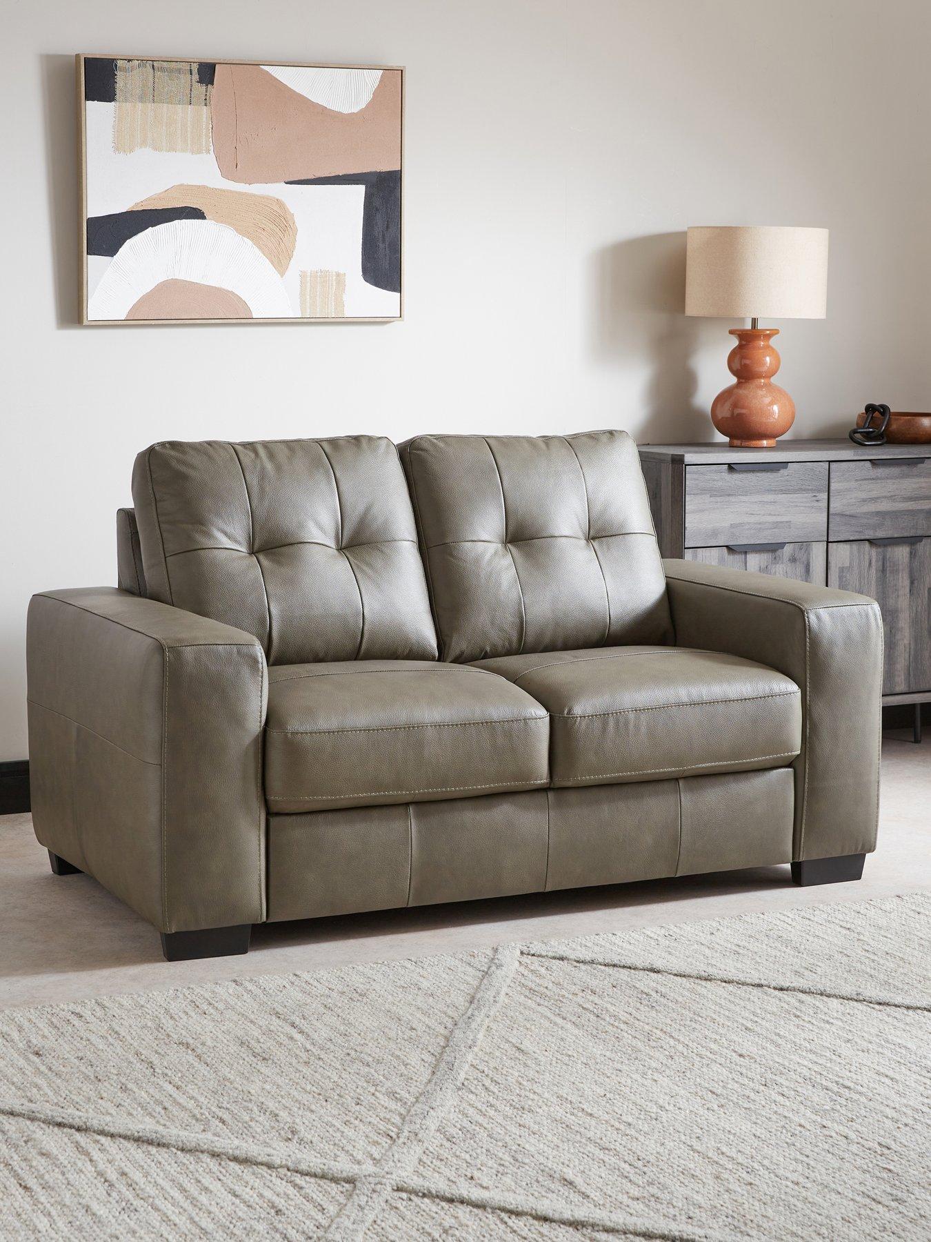 The Very Collection Miller Italian Leather 2 Seater Sofa