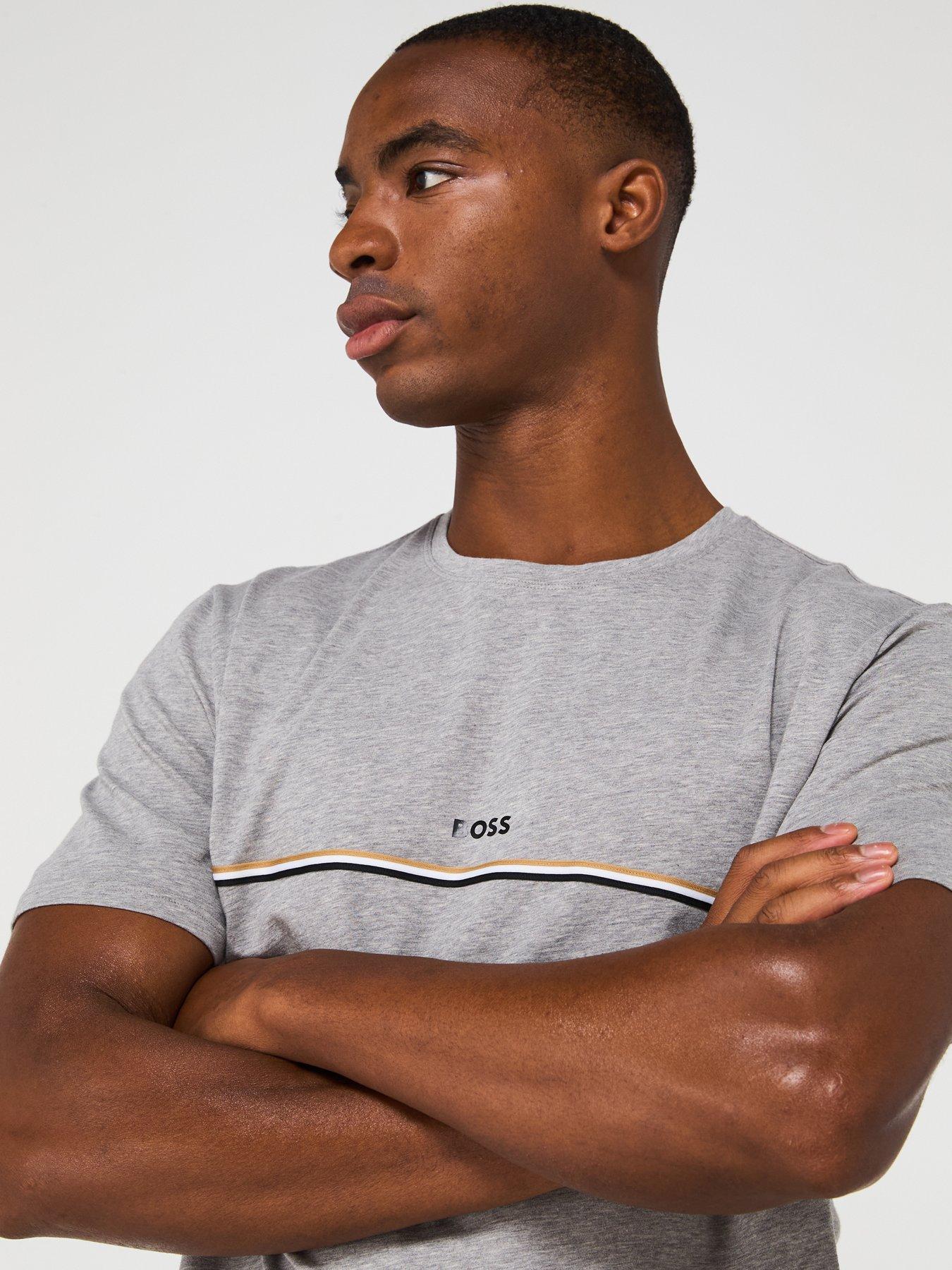 Image 4 of 5 of BOSS Unique Loungewear T-Shirt - Medium Grey