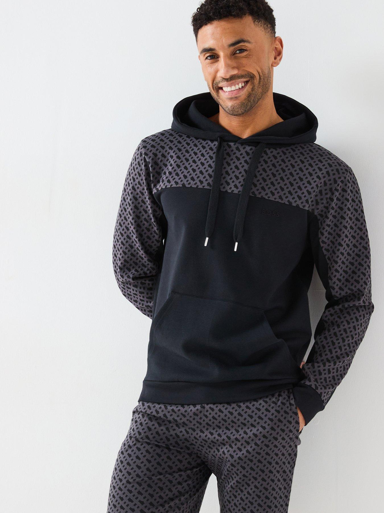 Image 1 of 5 of BOSS Luke Loungewear Hoodie - Black