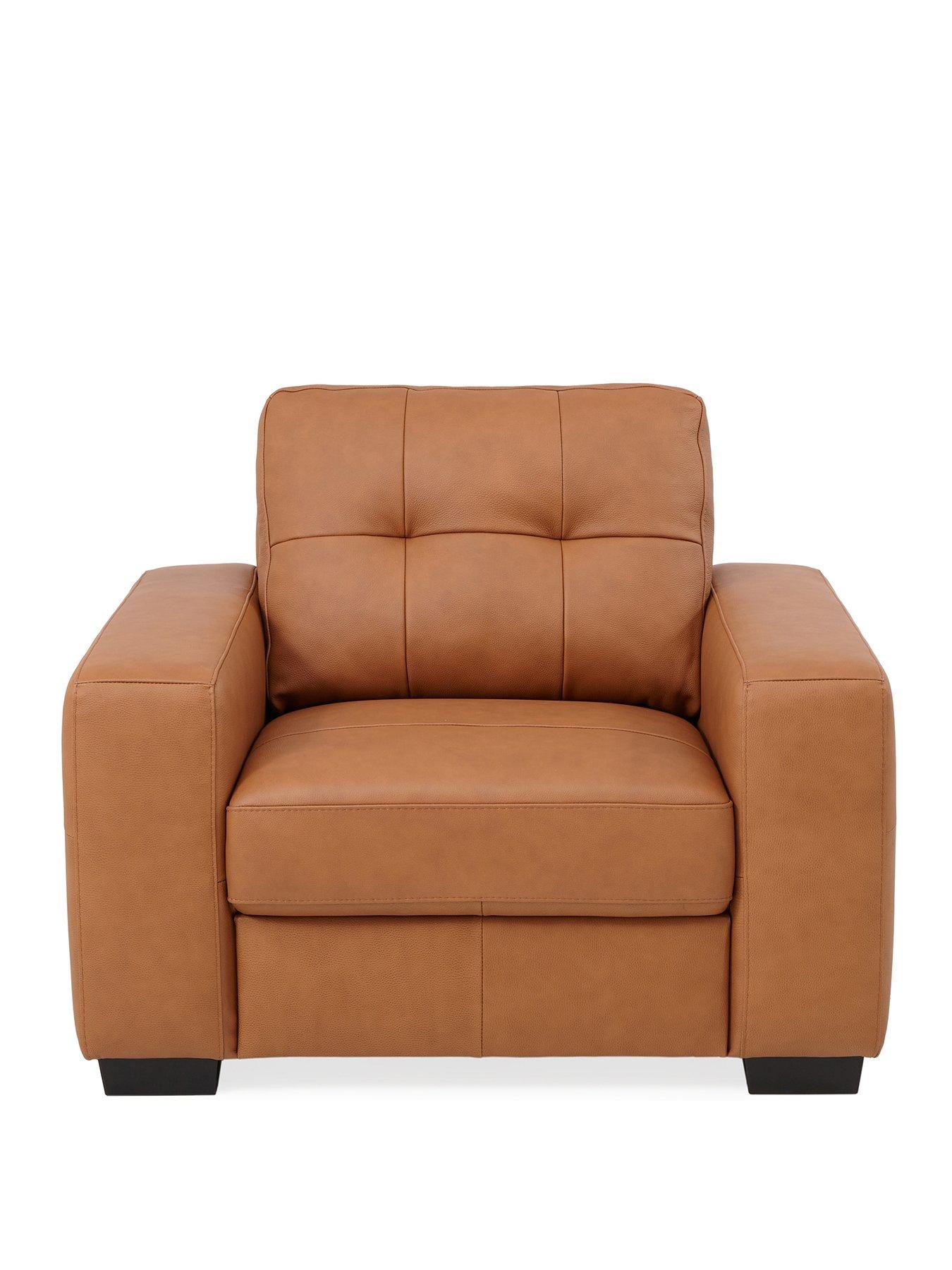 Image 2 of 7 of The Very Collection Standard Back Leather Armchair
