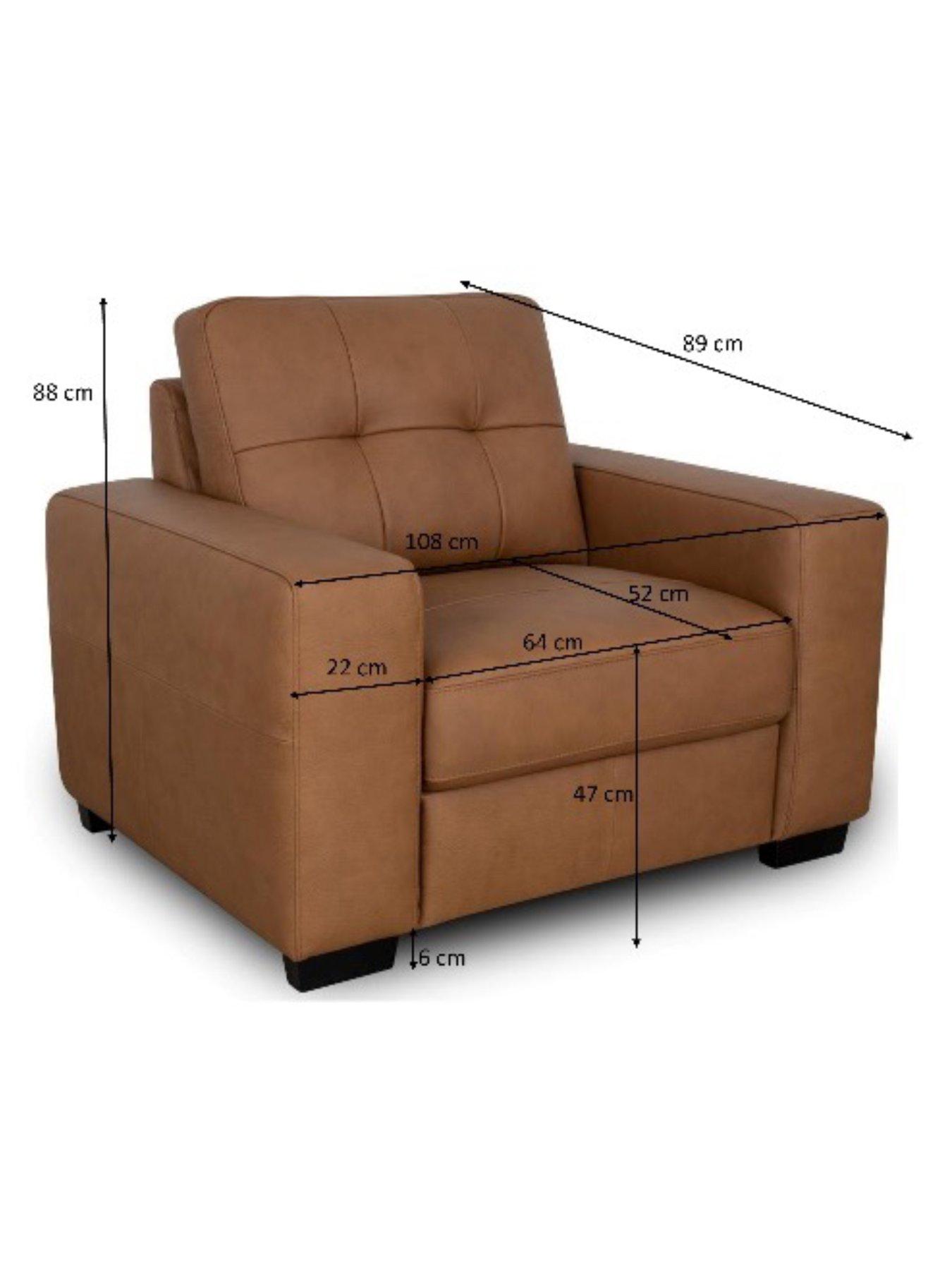 Image 7 of 7 of The Very Collection Standard Back Leather Armchair