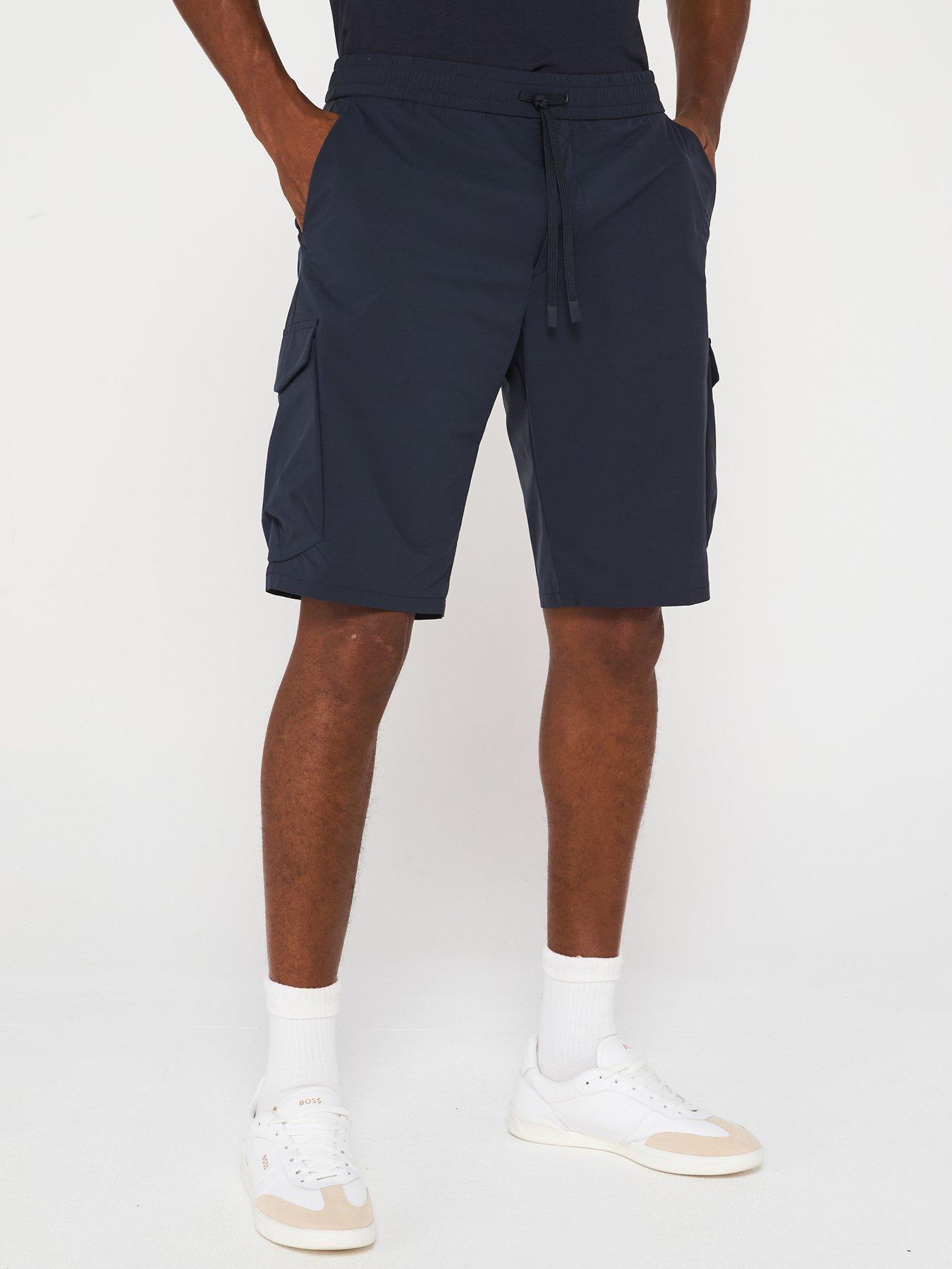 Image 1 of 6 of BOSS S-Urbanex Cargo Shorts - Dark Blue
