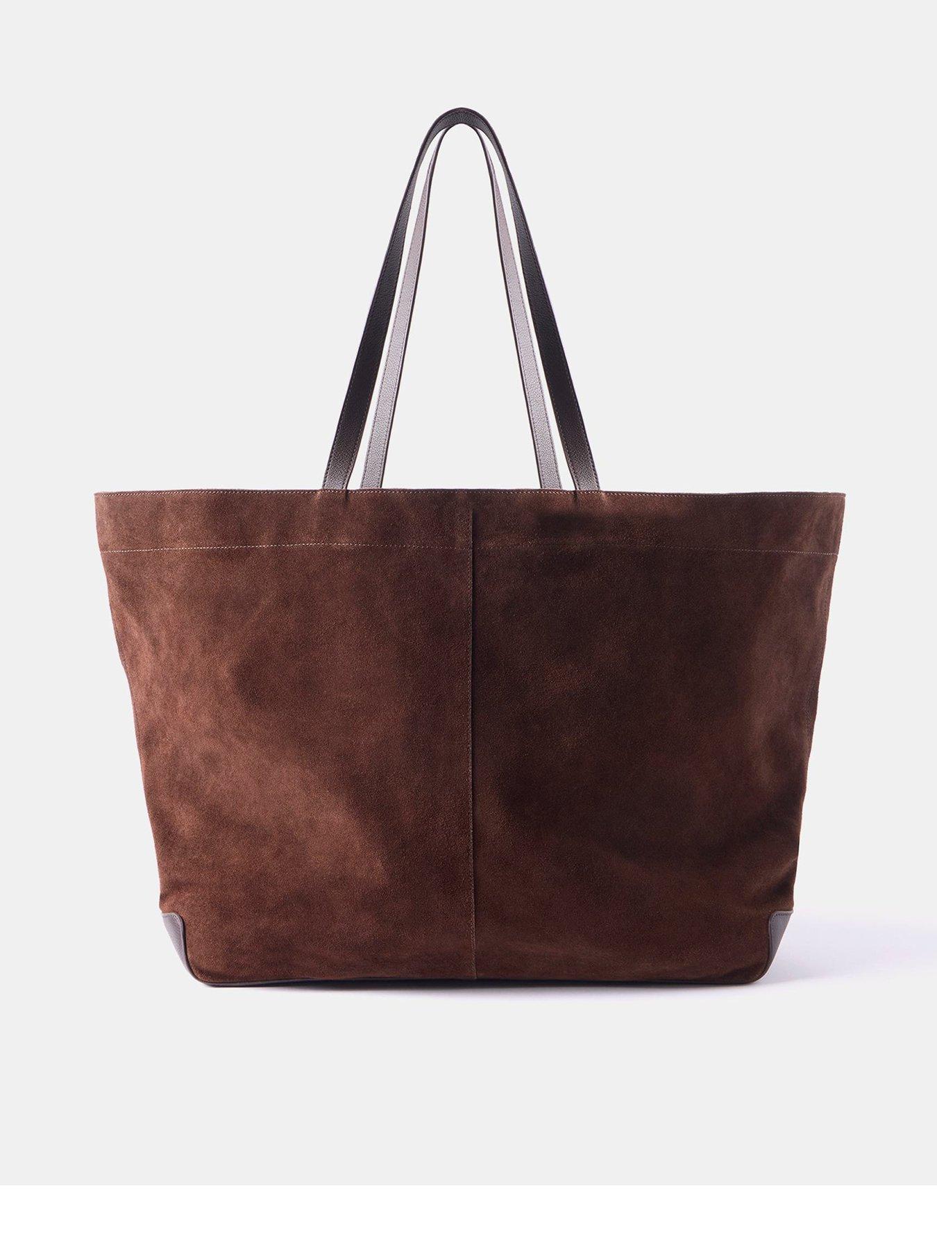 Image 1 of 5 of Mint Velvet Betty Oversized Suede Tote