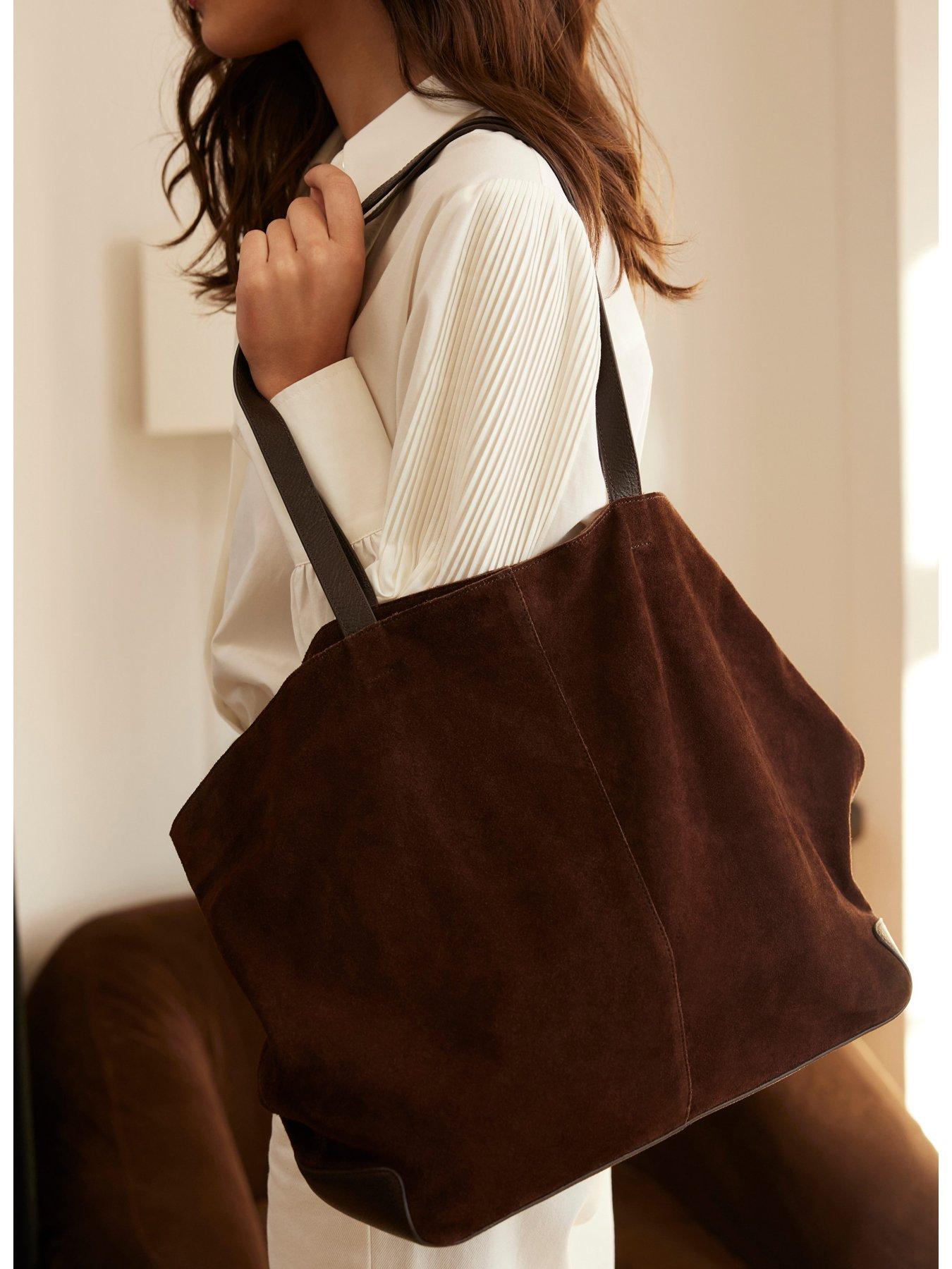 Image 2 of 5 of Mint Velvet Betty Oversized Suede Tote