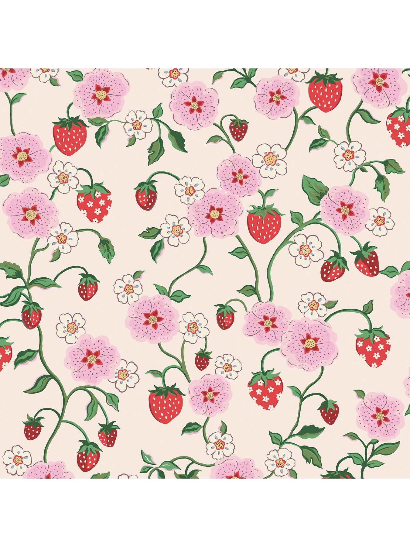 Image 2 of 4 of Cath Kidston Strawberry Spring Wallpaper