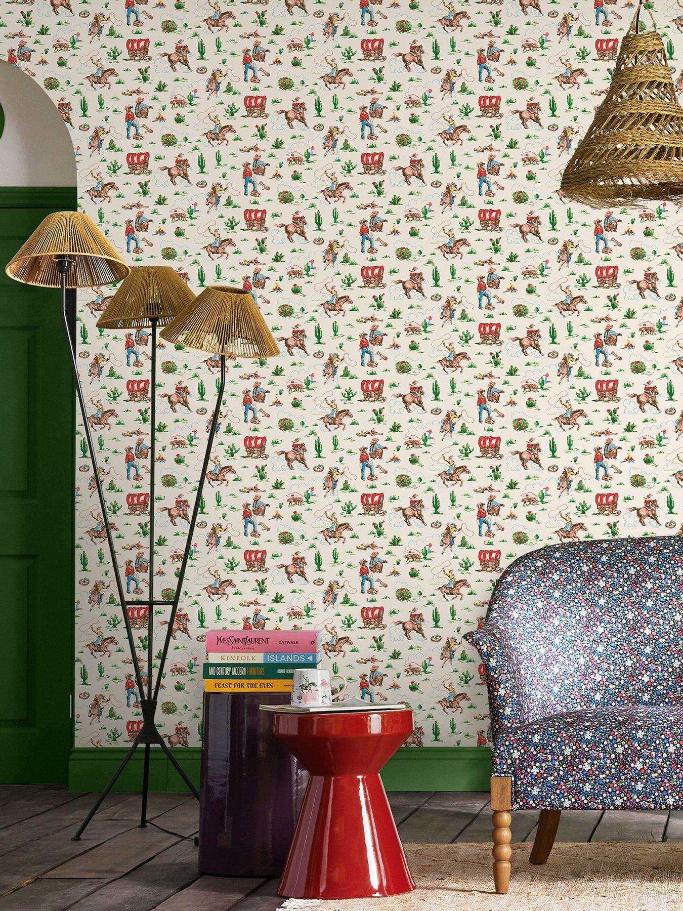 cath-kidston-cowgirls-multi-wallpaper