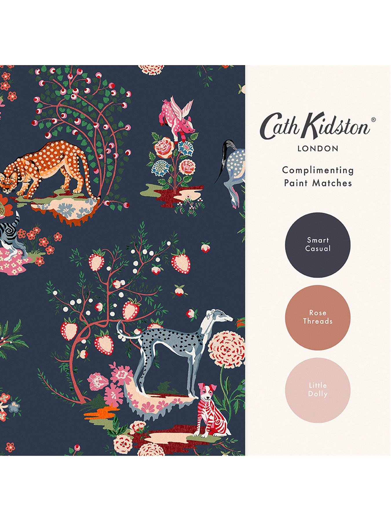 Image 4 of 4 of Cath Kidston Painted Kingdom Navy Wallpaper