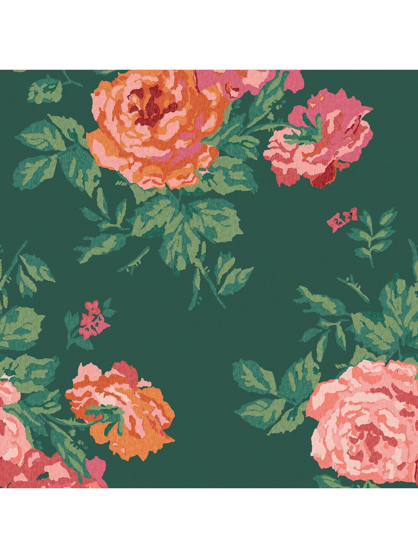 cath-kidston-archive-rose-green-wallpaperstillFront