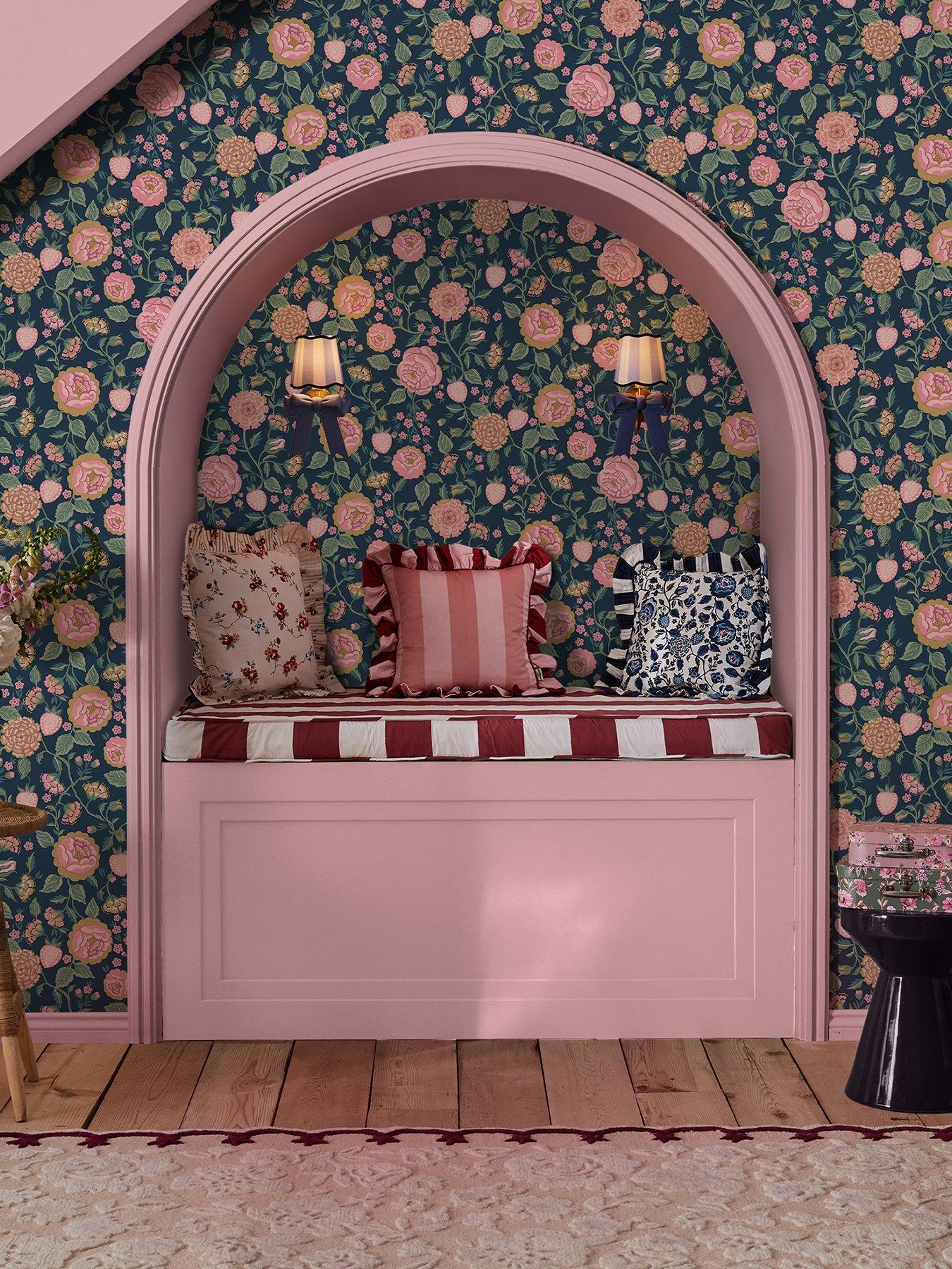 cath-kidston-strawberry-garden-navy-wallpaper