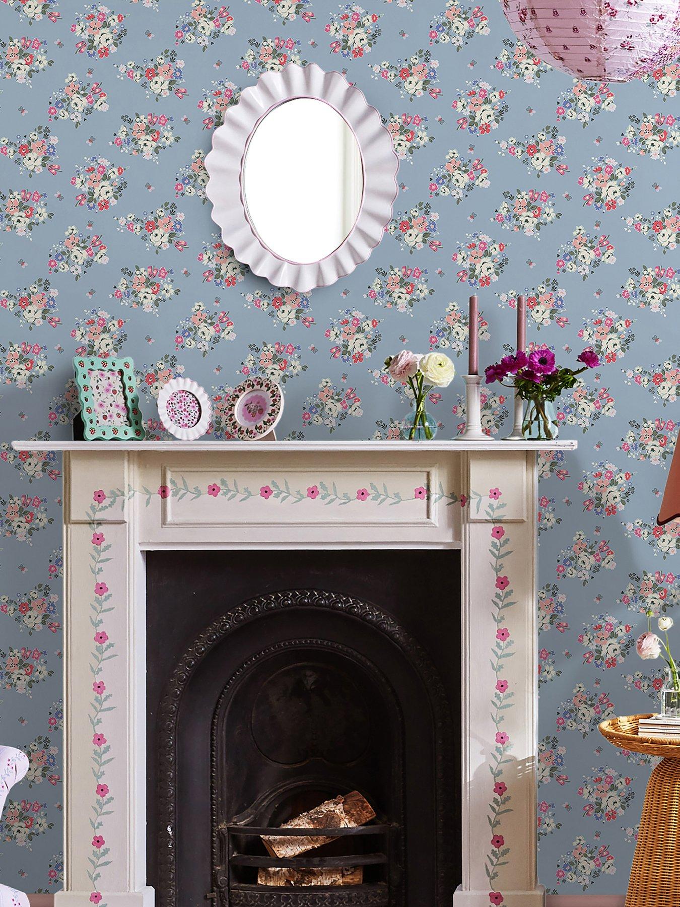 cath-kidston-clifton-floral-blue-wallpaper