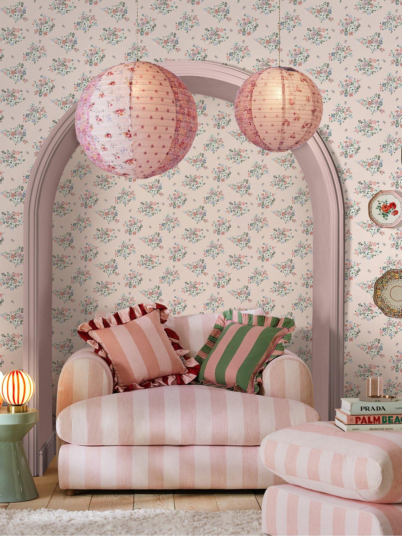 undefined Clifton Floral Pink Wallpaper