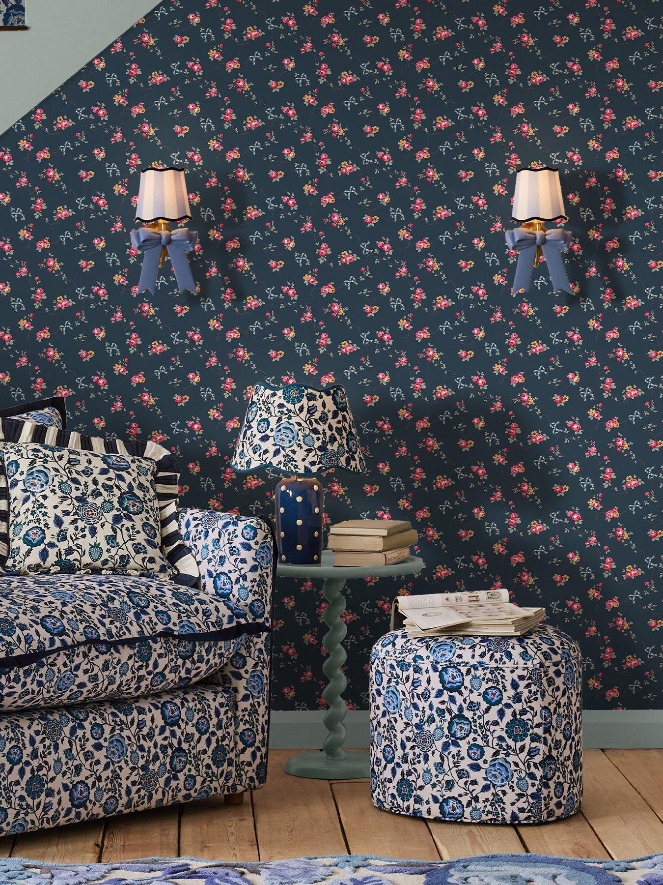 cath-kidston-rose-bows-navy-wallpaper