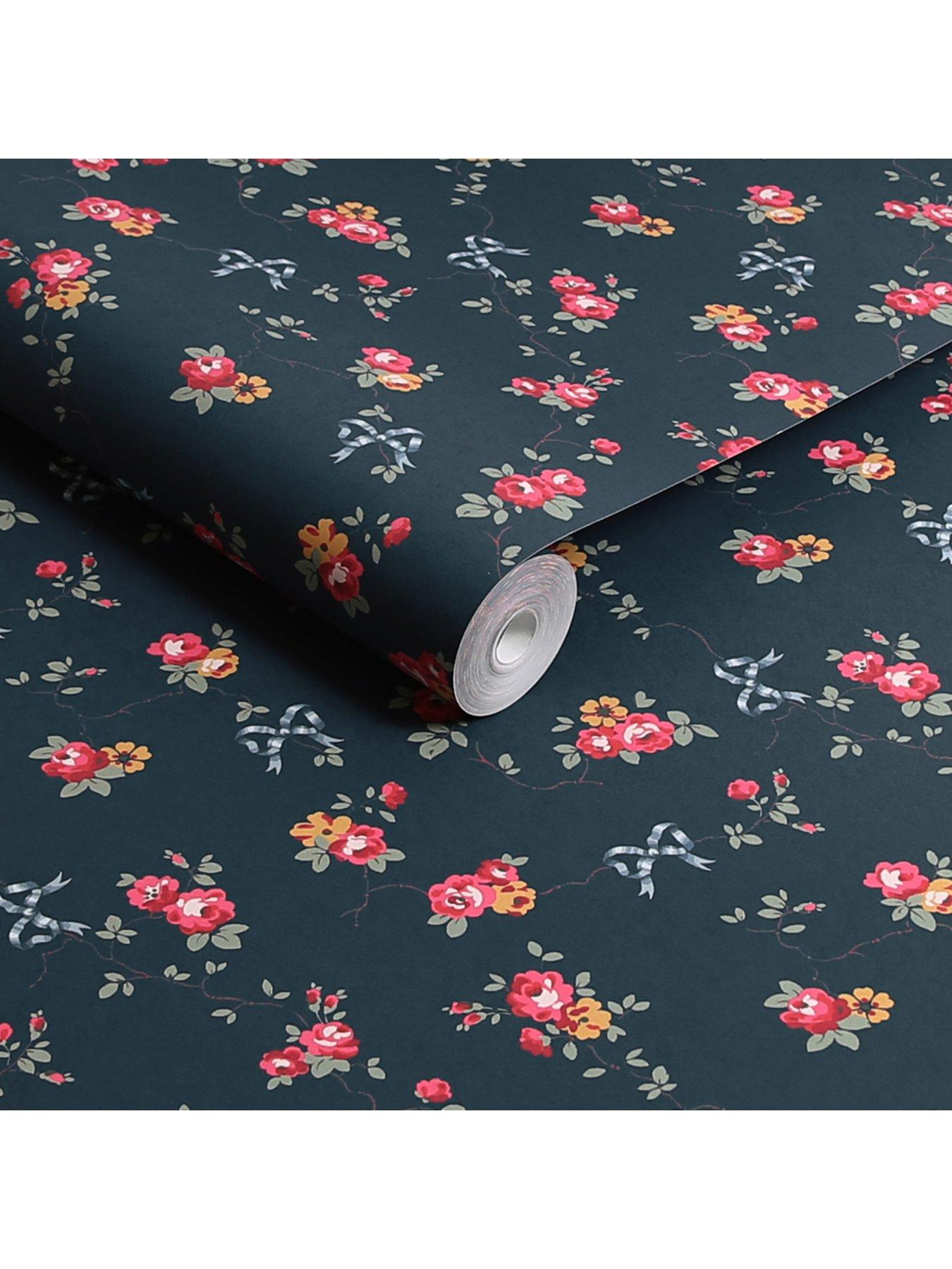 cath-kidston-rose-amp-bows-navy-wallpaperback
