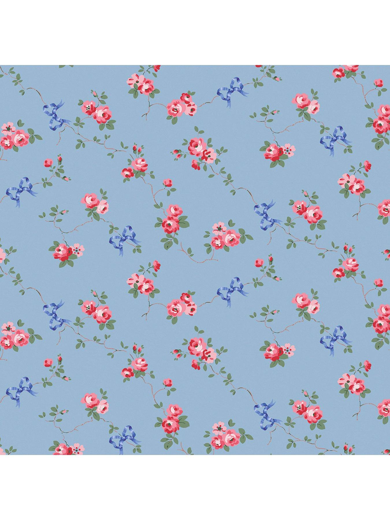 cath-kidston-rose-amp-bows-blue-wallpaperstillFront