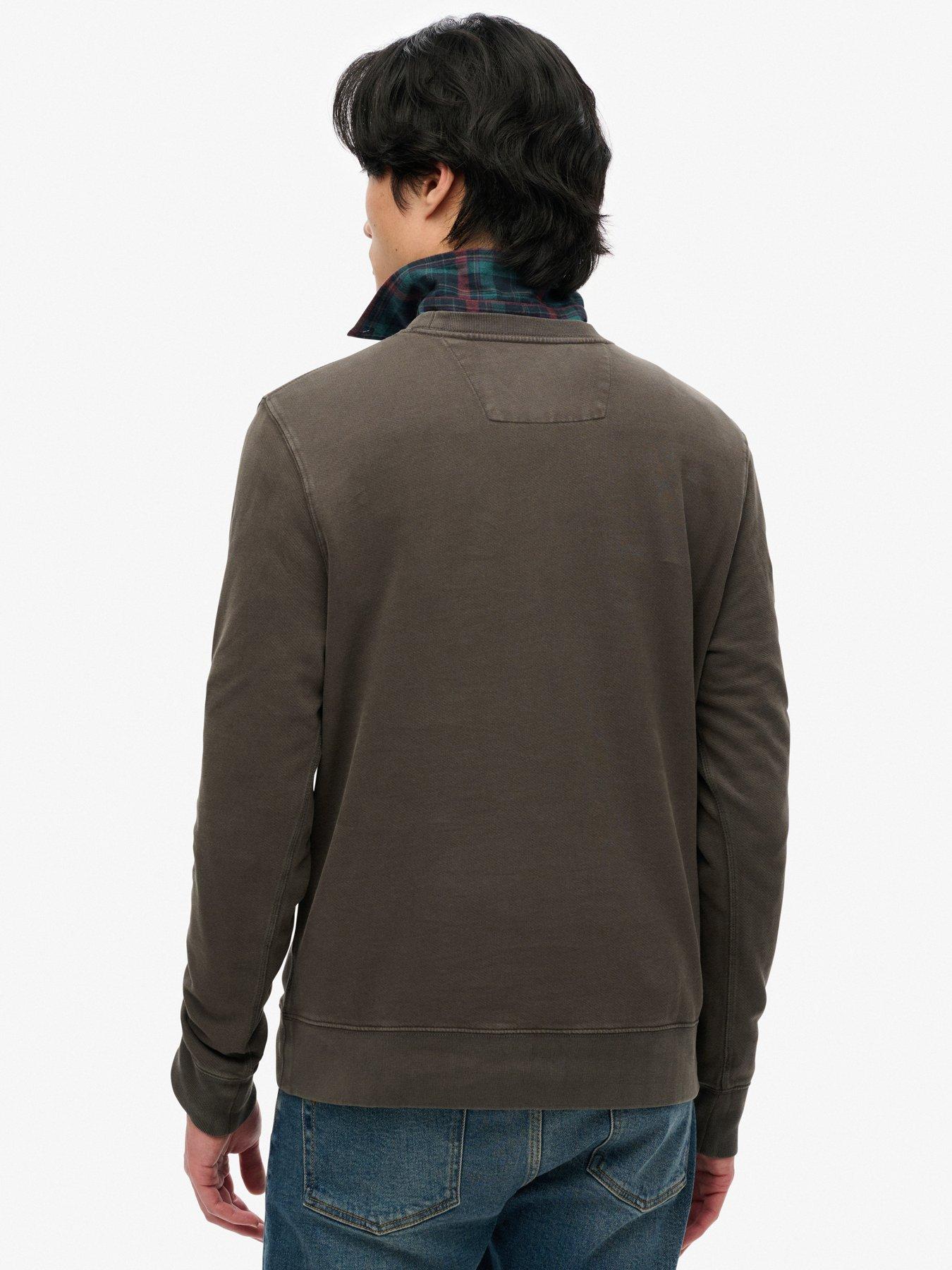 superdry-classic-essential-crew-sweat-top--blackstillFront