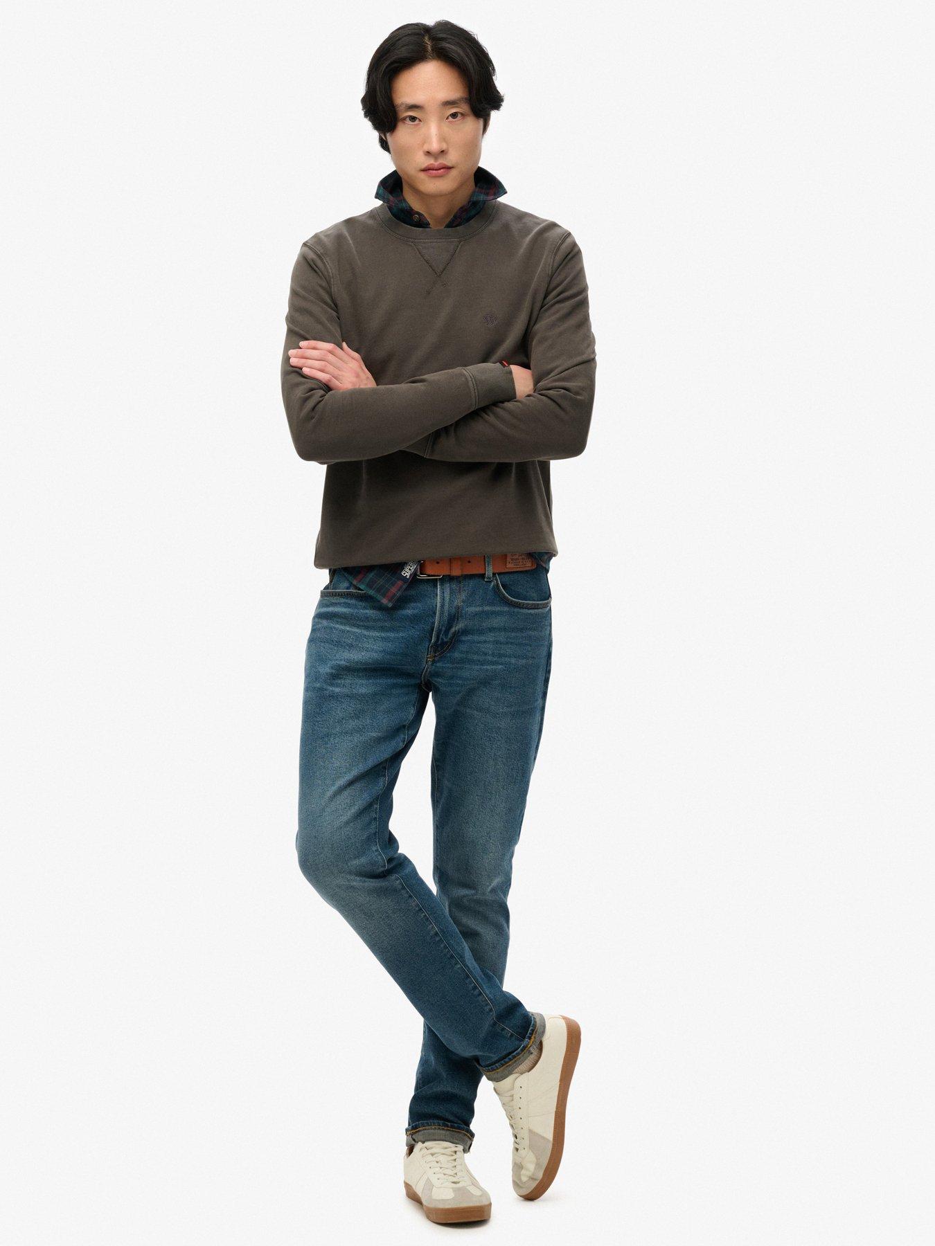 Image 3 of 6 of Superdry Classic Essential Crew Sweat Top- Black