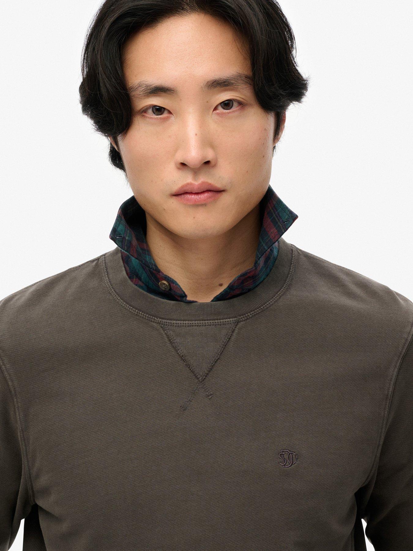 superdry-classic-essential-crew-sweat-top--blackoutfit