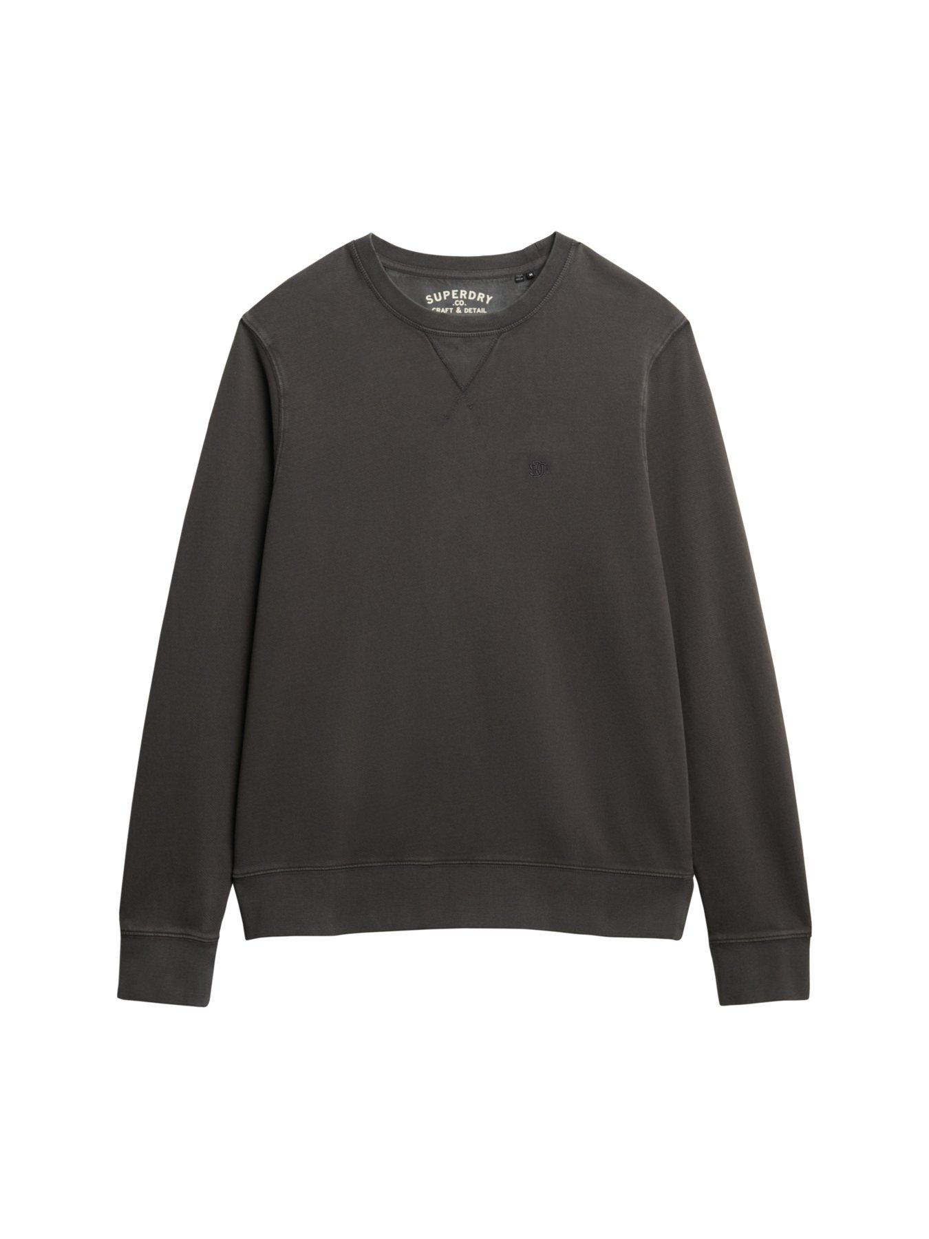 Image 6 of 6 of Superdry Classic Essential Crew Sweat Top- Black