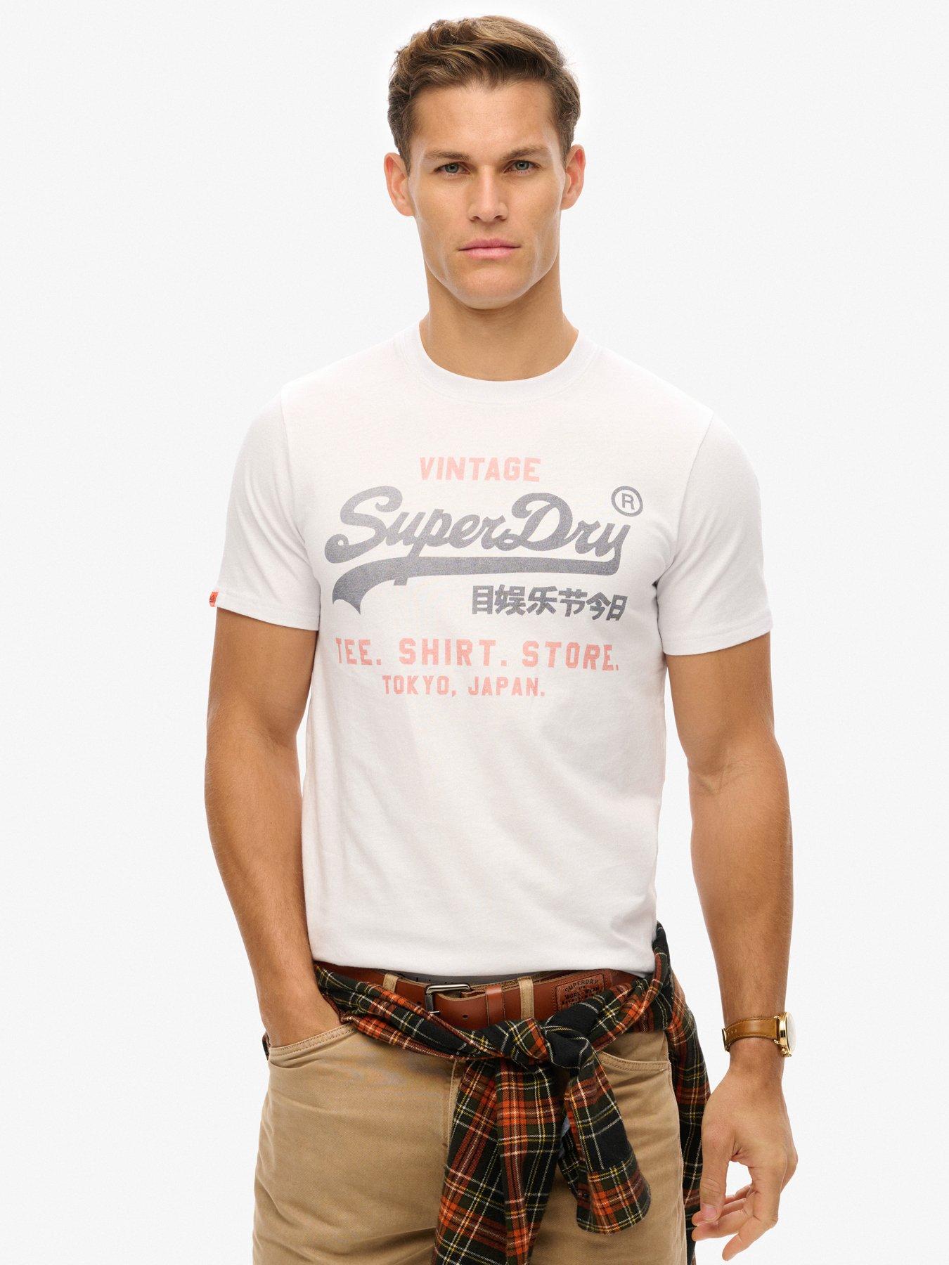 Image 1 of 5 of Superdry Vintage Logo Heritage Relaxed T-Shirt- White
