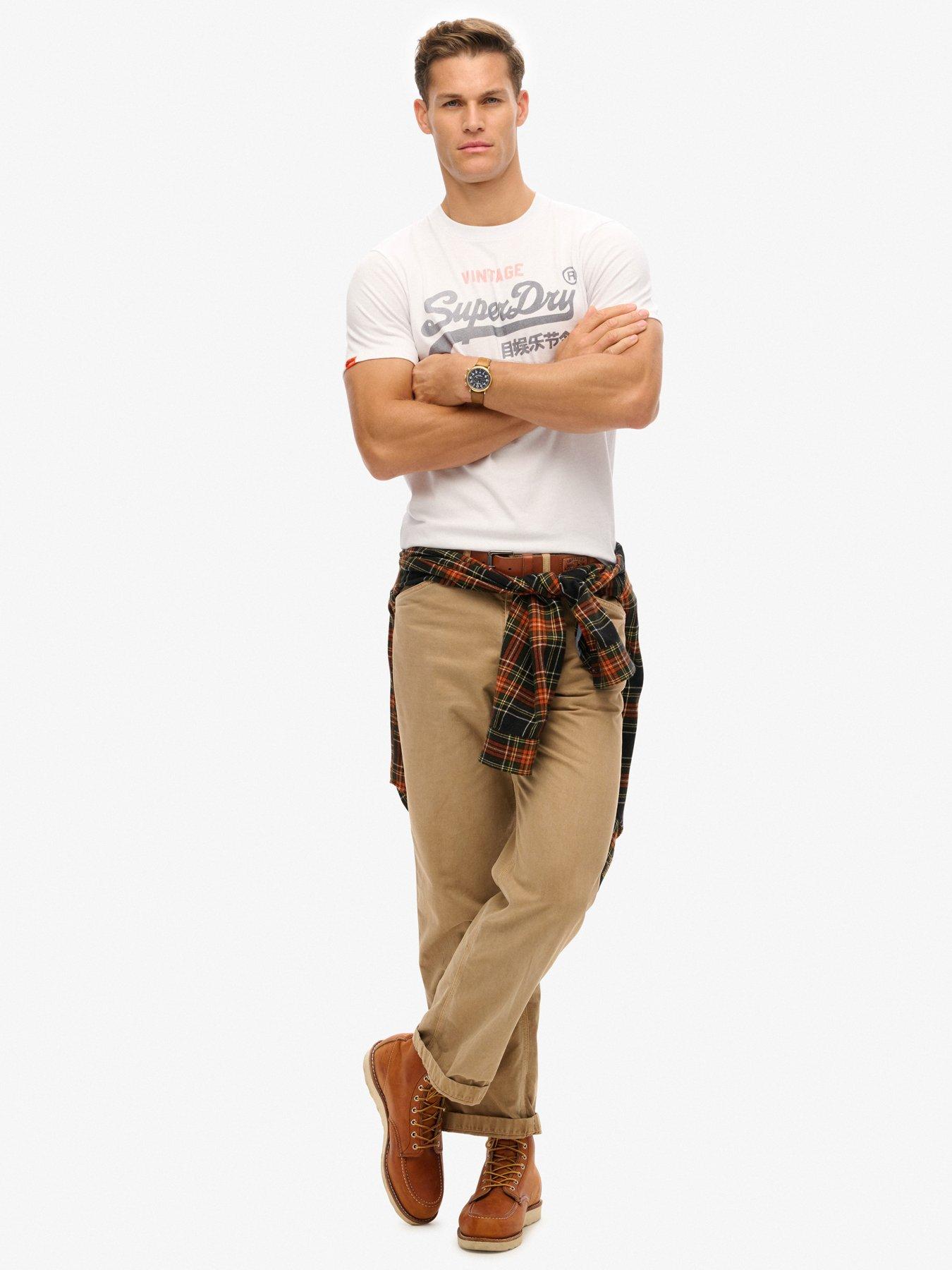 Image 3 of 5 of Superdry Vintage Logo Heritage Relaxed T-Shirt- White