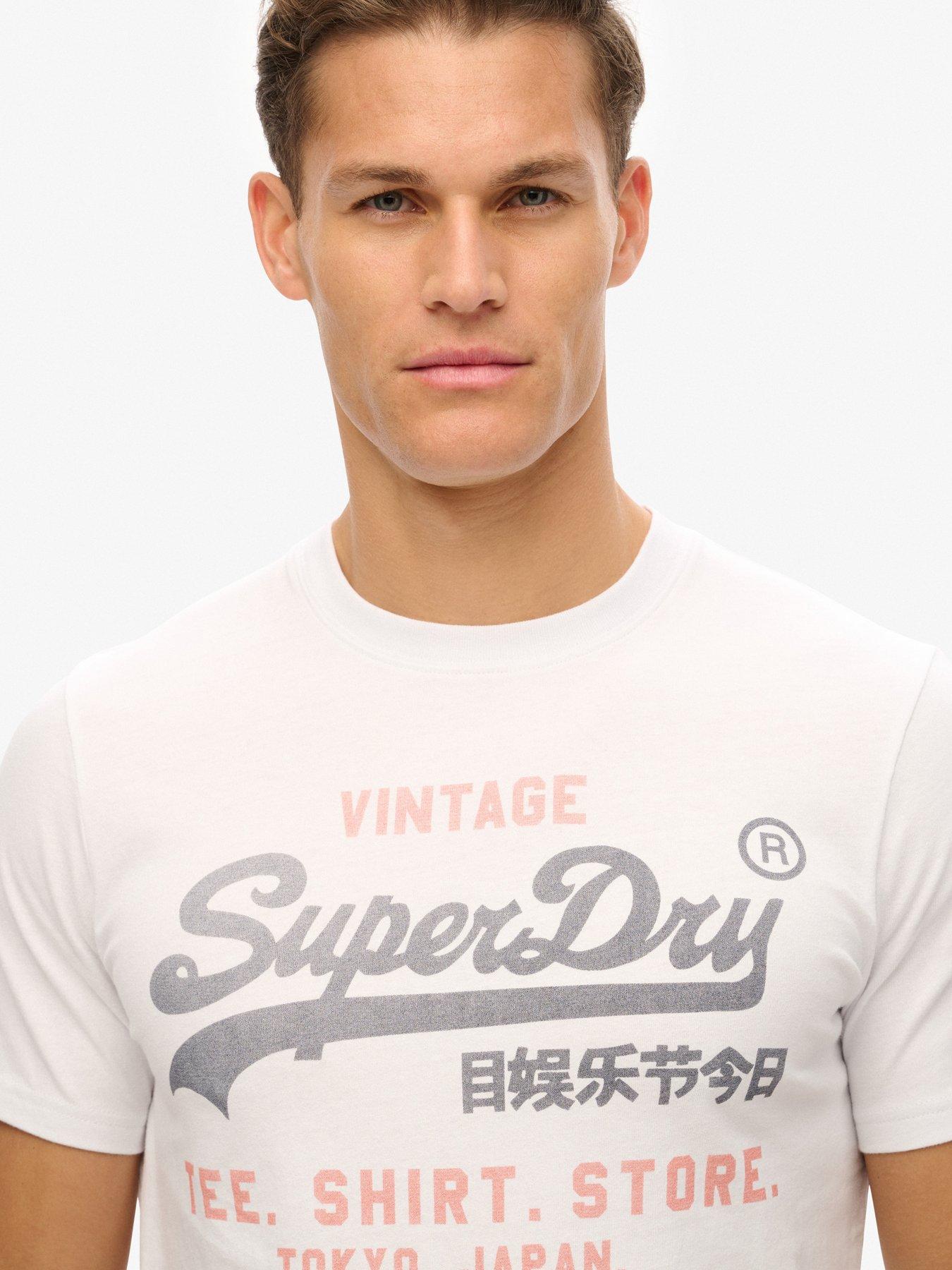 Image 4 of 5 of Superdry Vintage Logo Heritage Relaxed T-Shirt- White